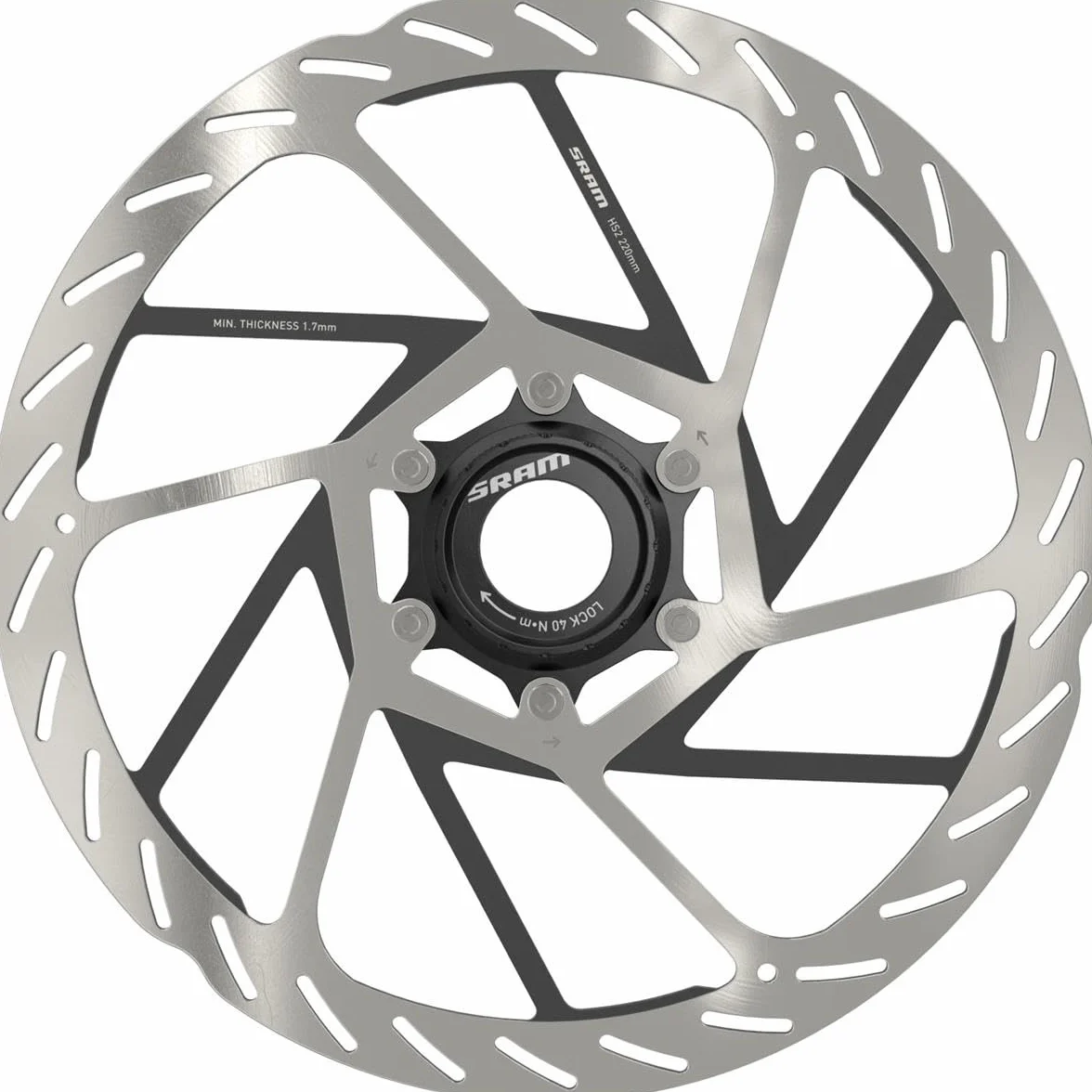 Sram DB HS2 tarcze hamulcowe srebrne jeden rozmiar