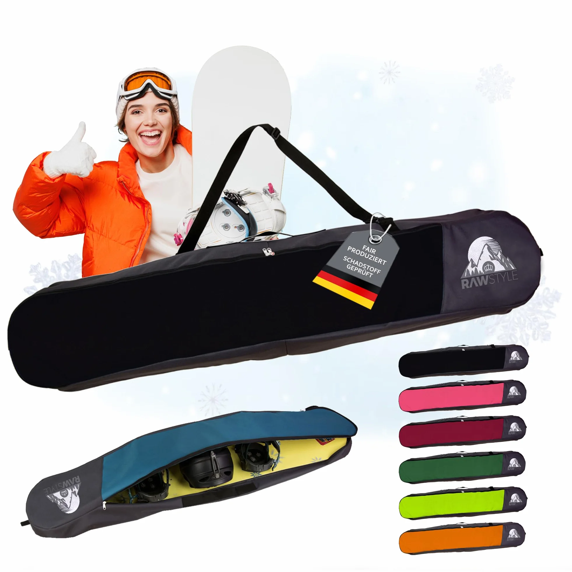 Rawstyle Torba snowboardowa, torba snowboardowa, torba snowboardowa, plecak snowboardowy, model 2