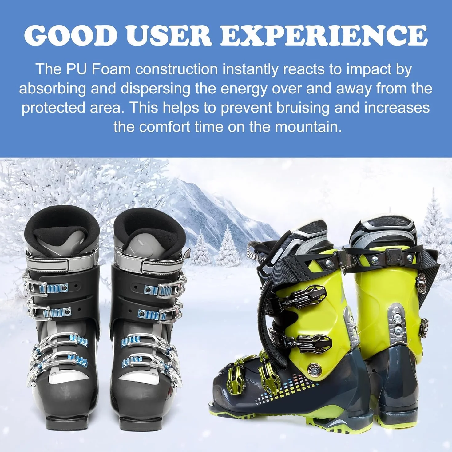 Shin Snowboard Shin Protector-Ski Ochrona piszczeli, ochraniacz na piszczele, gruba pianka, ochraniacze piszczeli na buty narciarskie, buty snowboardowe, buty narciarskie, łódki