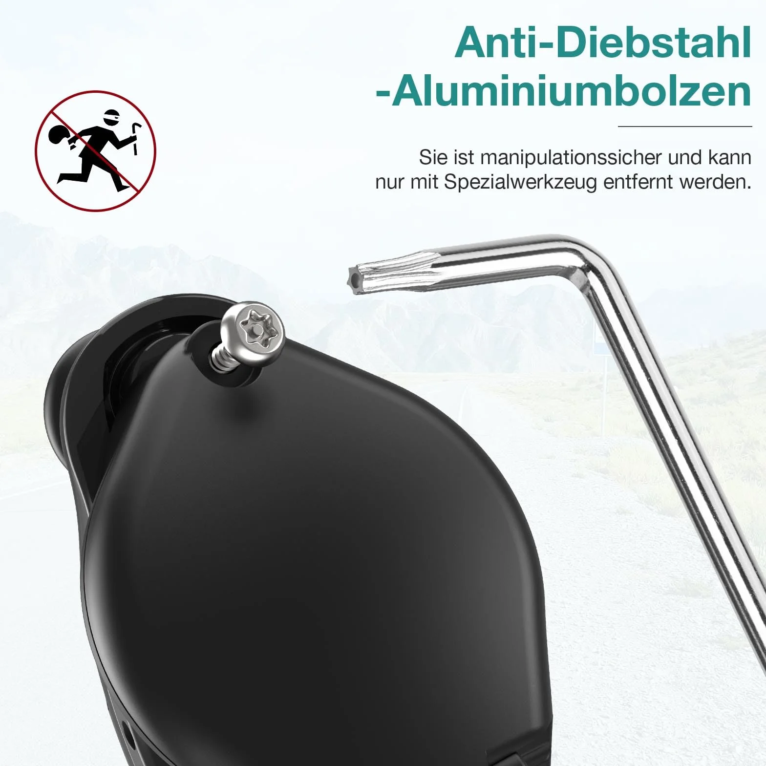 toptrek Dzwonek rowerowy do Apple AirTag 110DB mini dzwonek rowerowy ukryty zabezpieczenie przed kradzieżą do roweru wyścigowego
