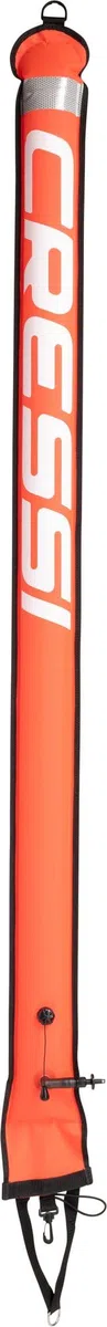 CRESSI Marker Elite Boja pomarańczowa, 180 cm, boja do znakowania powierzchni, pomarańczowa, 180 cm, dla dorosłych, uniseks