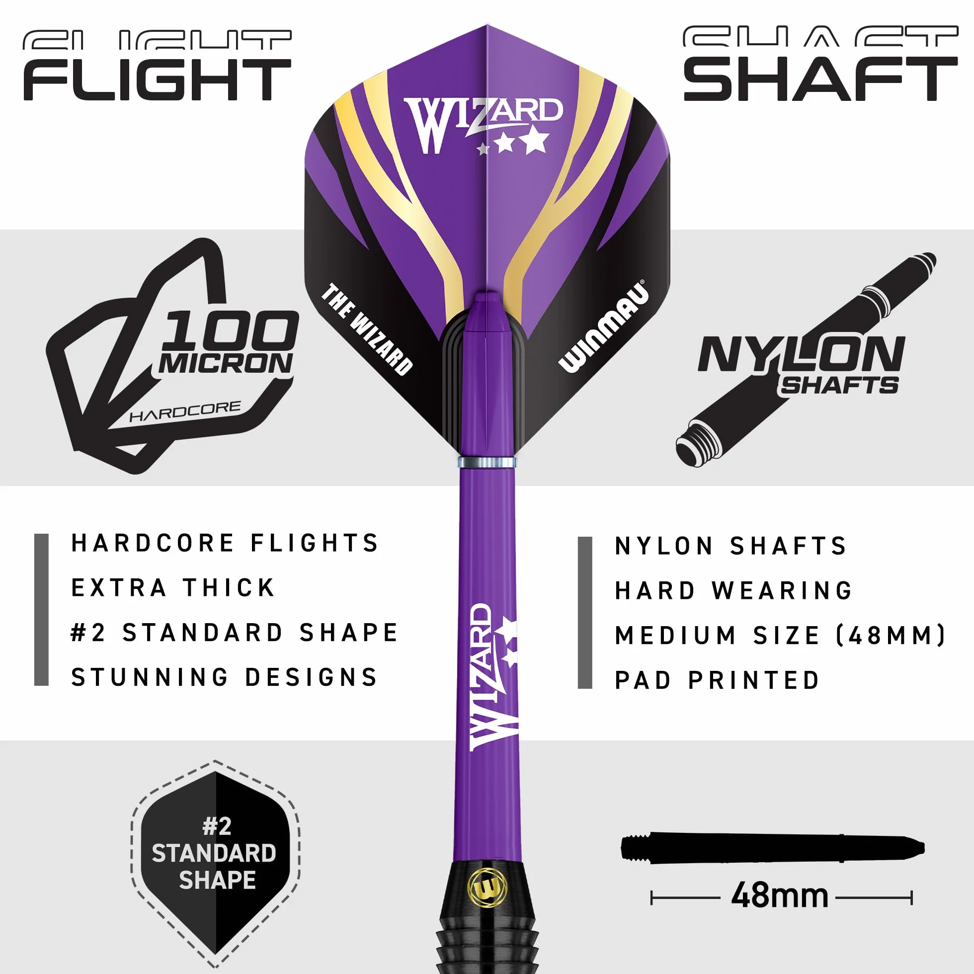 WINMAU Darts Michael Van Gerwen vs Simon Whitlock Zestaw podwójny 22g rzutki mosiężne ze stalowymi końcówkami