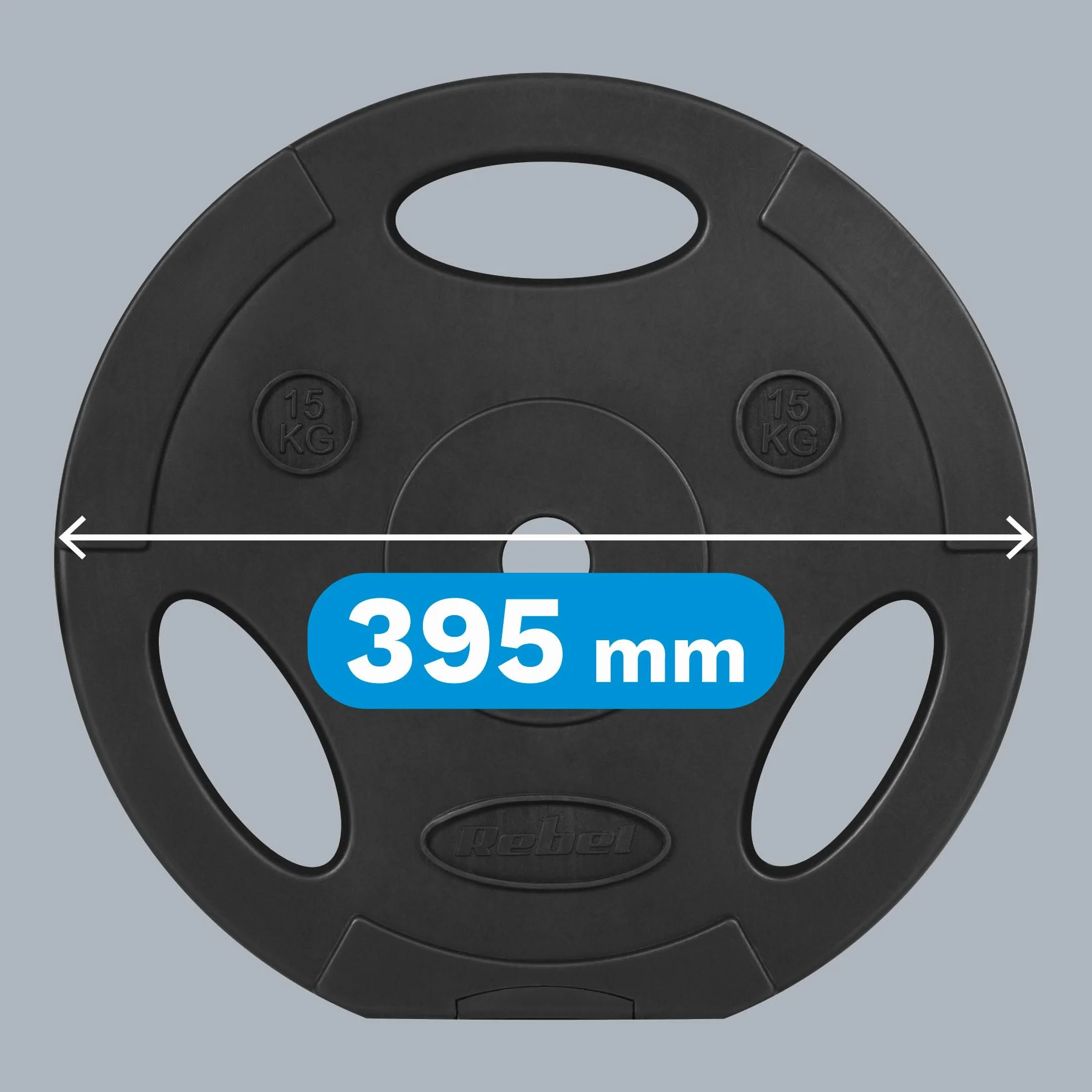 Rebel Zestaw Obciążeń Bitumicznych 2x15kg Otwór 31mm Talerz z Uchwytami RBA-2124