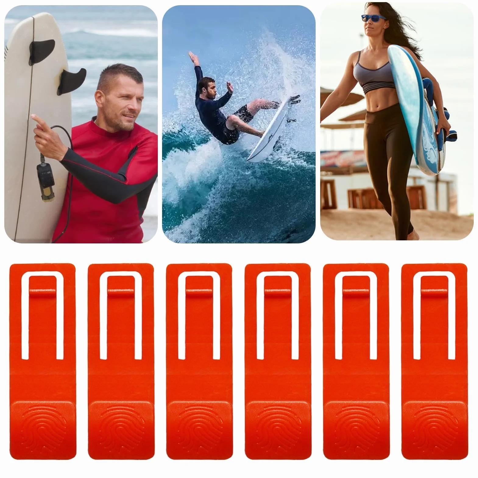 Klamra płetwy deski surfingowej – zapasowy trzpień podstawy płetwy deski surfingowej | wspornik płetwy zębatej odpinana klamra klips do deski surfingowej Longboard