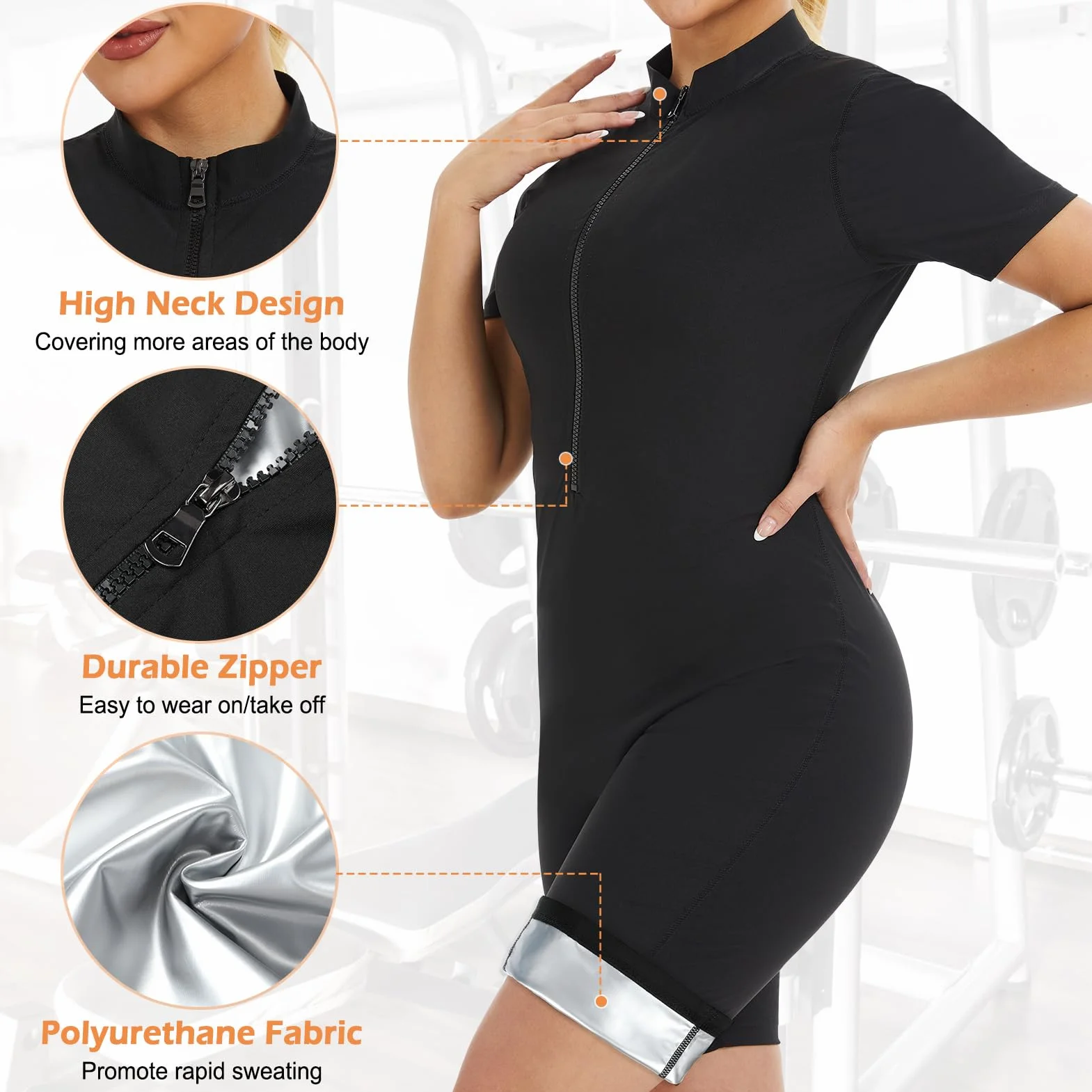 Kiiwah Sauna Damska koszulka wyszczuplająca Spot Fitness Suit