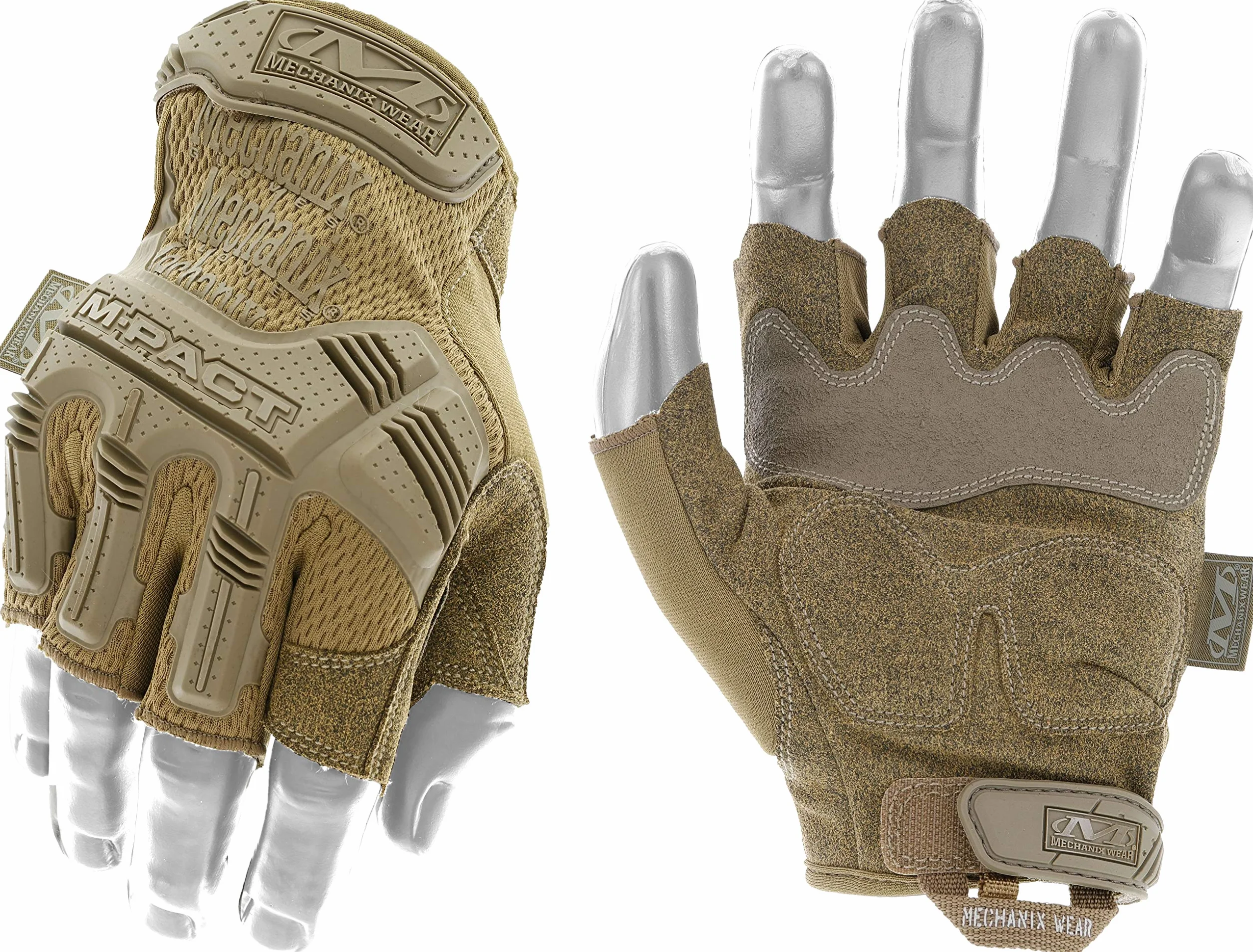 Mechanix Wear M-Pact rękawiczki bez palców Coyote średnie brązowe