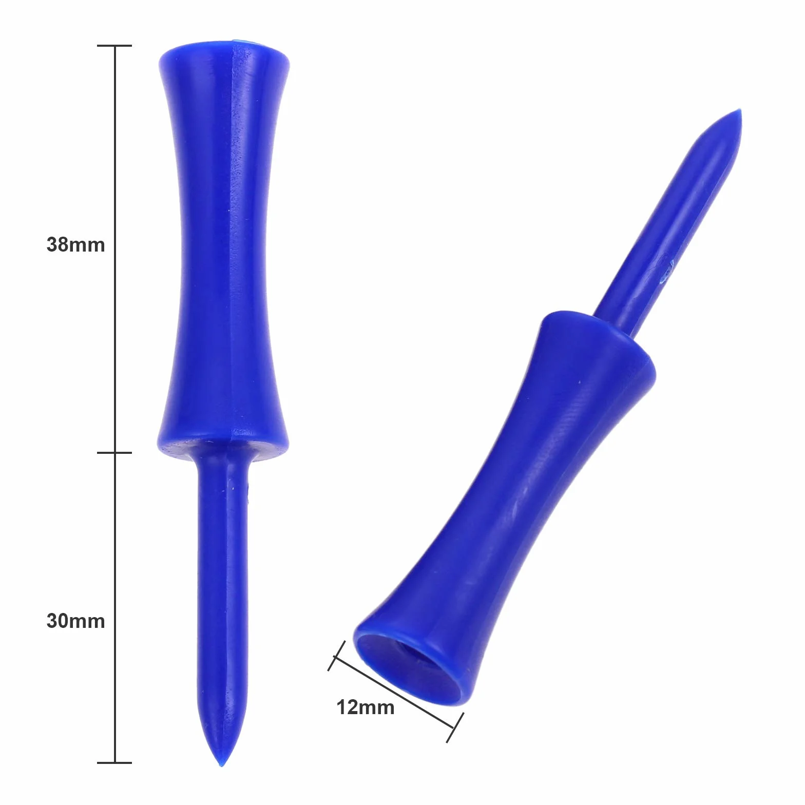 MUXSAM 100 szt. 68 mm plastikowe koszulki golfowe stopniowany zamek Tee regulacja wysokości