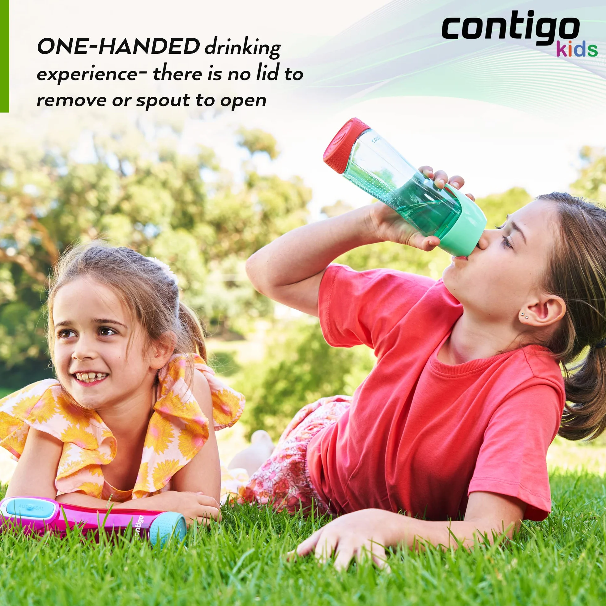 Contigo Swish Autoseal butelka na wodę, duża, bez BPA, szczelna butelka na siłownię, idealna do uprawiania sportu, biegania, jazdy na rowerze, biegania, wędrówek, 500 ml