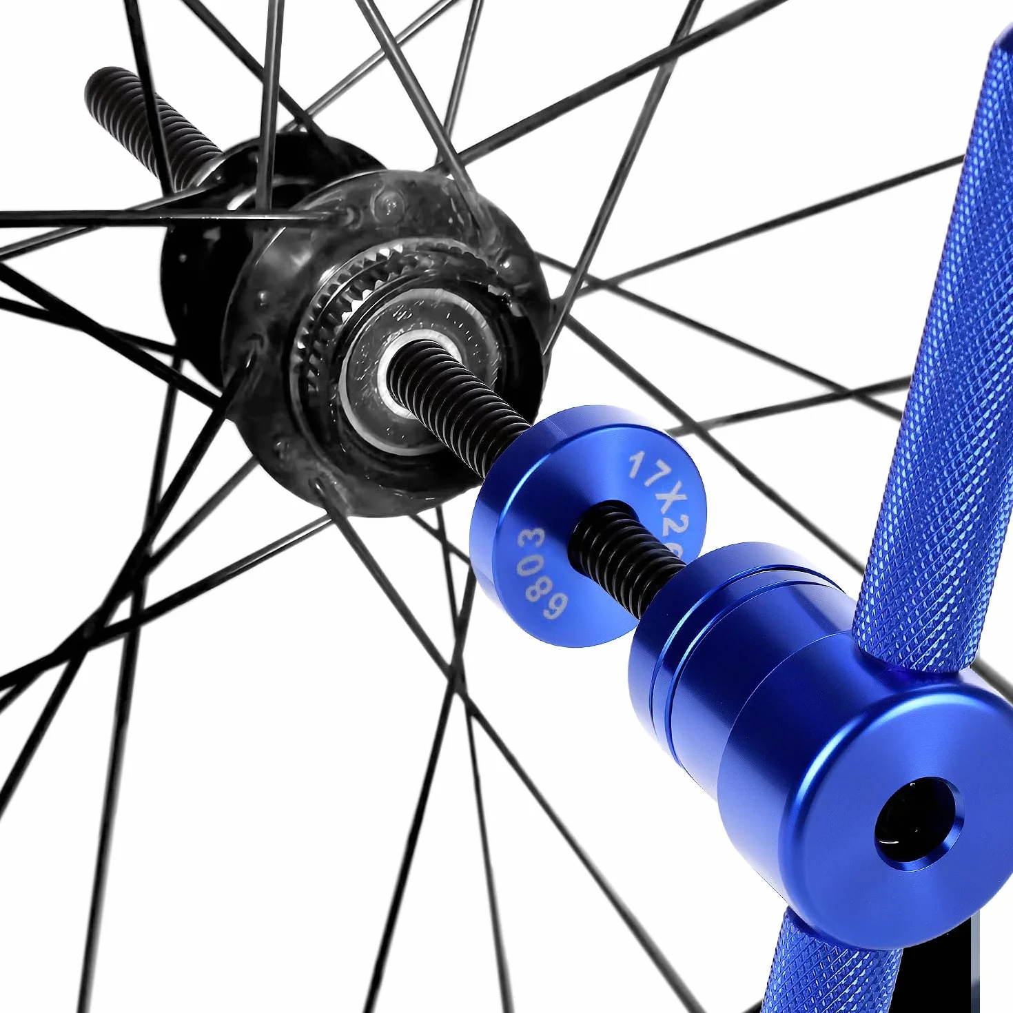 QWORK® zestaw pras do łożysk rowerowych, zestaw pras do łożysk rowerowych, profesjonalne narzędzia do montażu piasty/łożysk kół do różnych rozmiarów łożysk - w zestawie pudełko do przechowywania