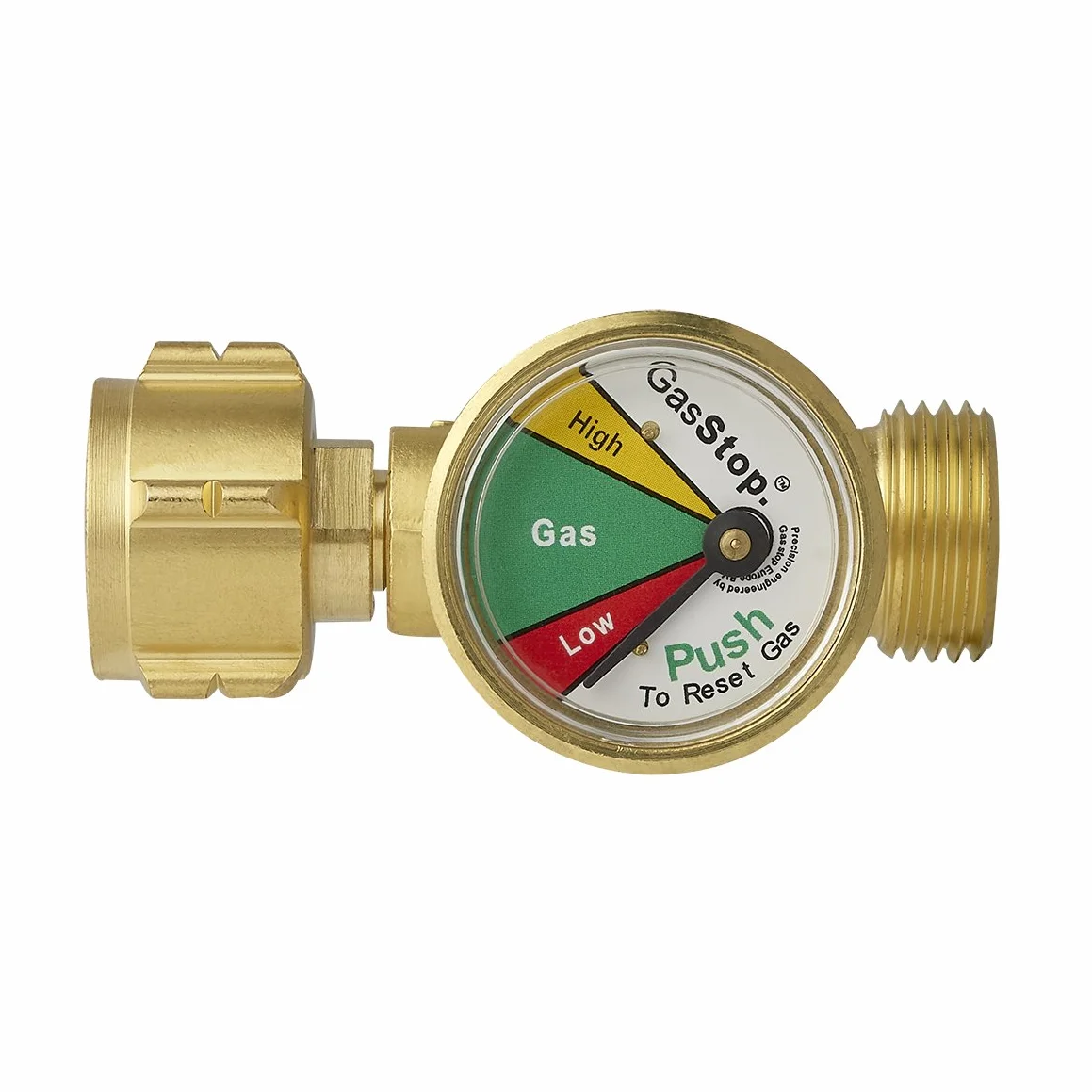 Gasstop 10592 Zawór Awaryjny do Butli Gazowej, Żółty, 13 x 7,3 x 19,5 cm