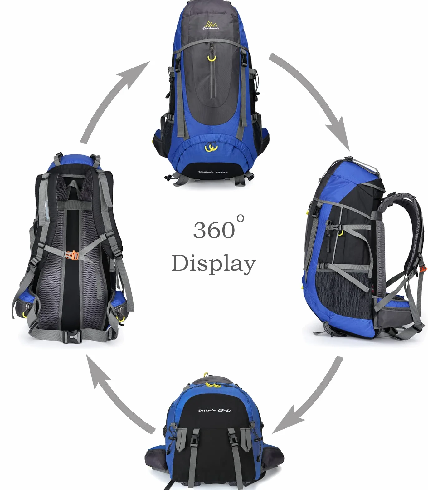 Plecak podróżny 70L Camping Trekking