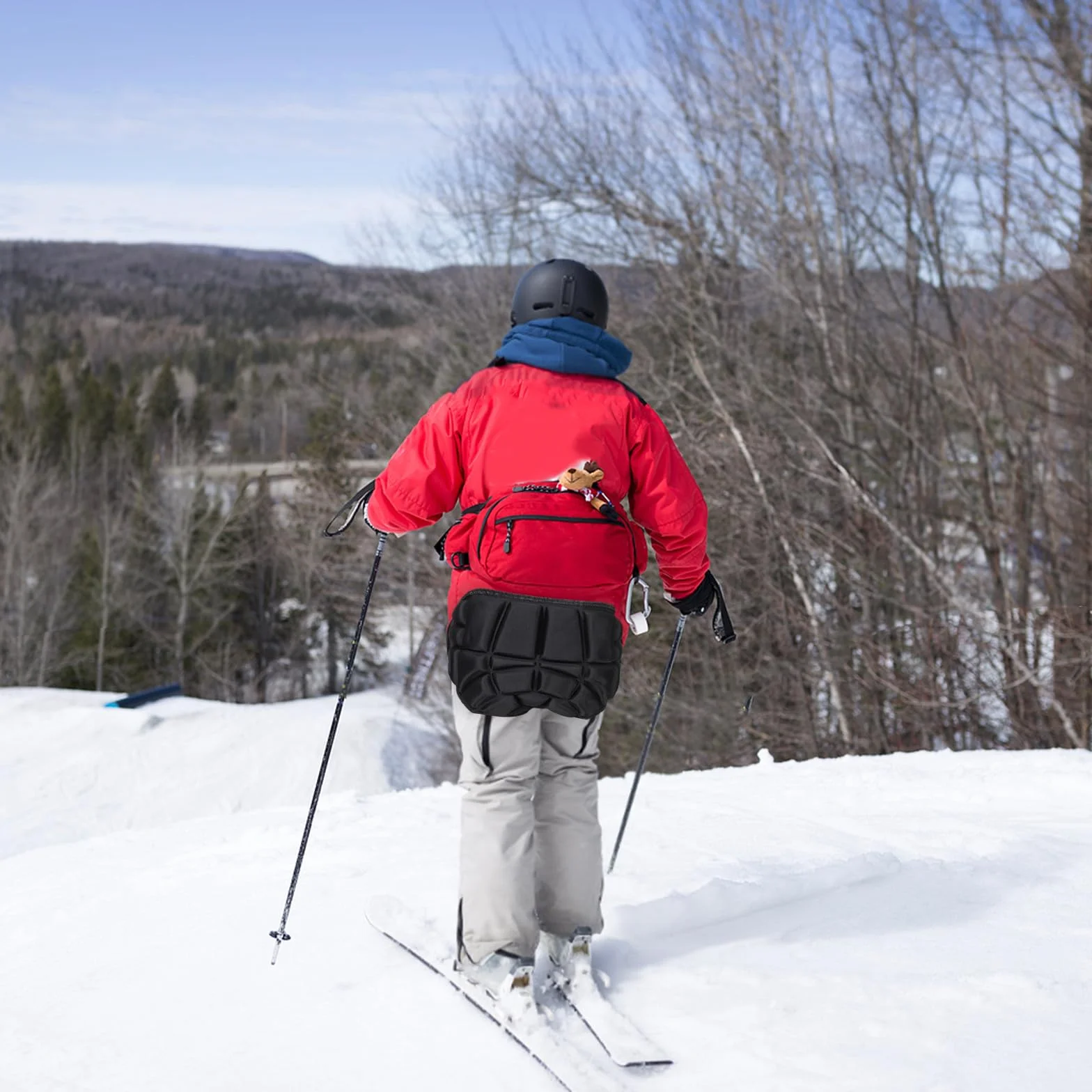 FUOYLOO Ochraniacz Bioder i Ochraniacze Pośladki Lodowisko i Snowboard Uniwersalne Ochraniacze Upadki dla Dorosłych i Chłopiec Dziewczynka Trwałe Zabezpieczenie Podczas Jazdy Łyżwach i