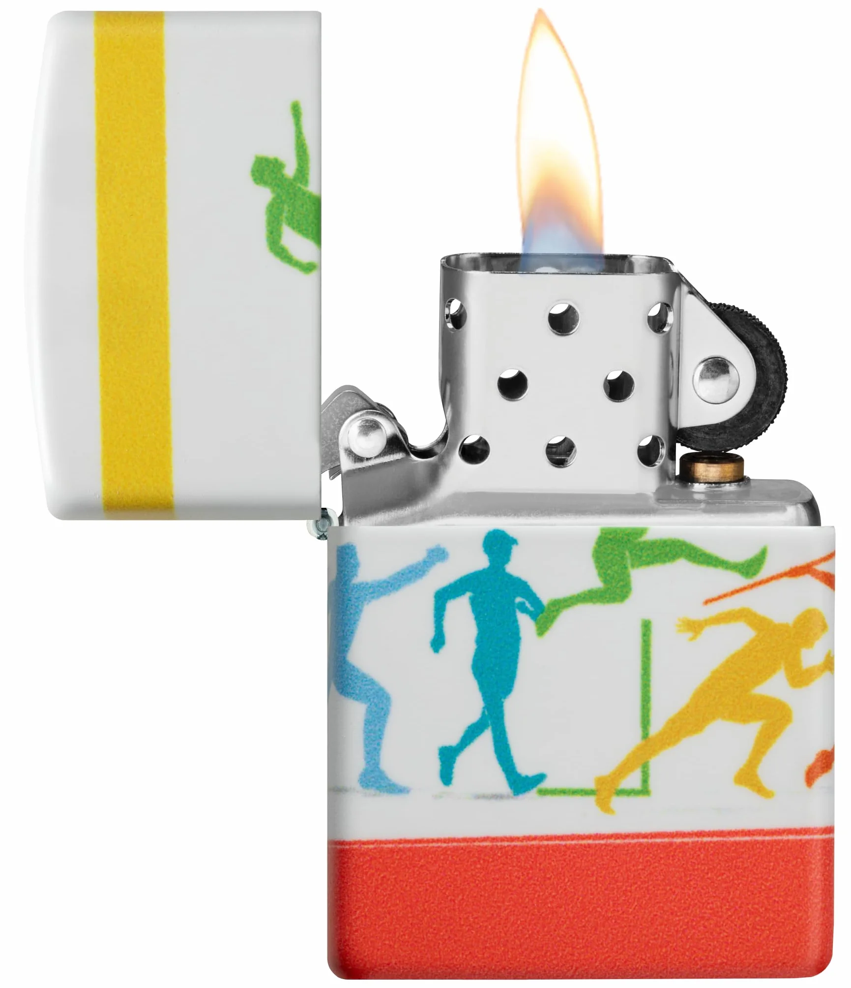 Zippo Track And Field Sports Zapalniczka Sztormowa, Wiatroodporna, Wielokrotnego Użytku, Kolor 540°, Wykonano w USA