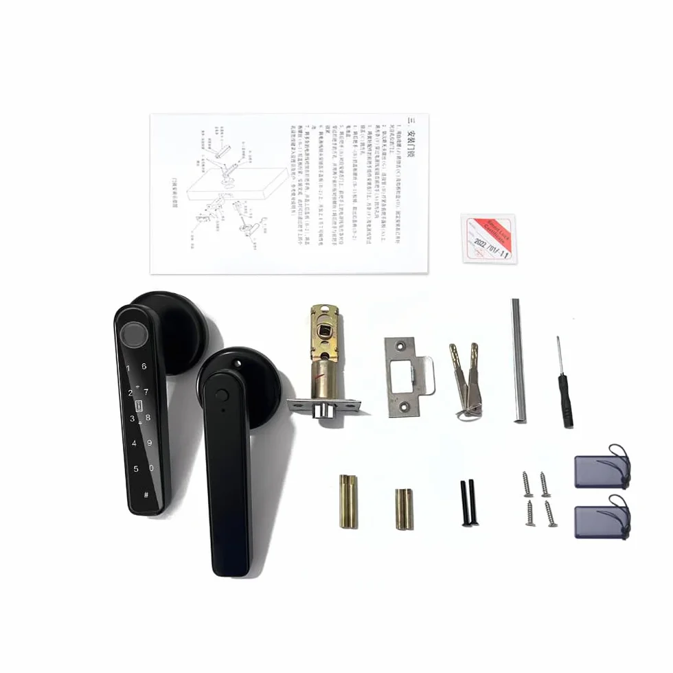 Fingerprint Door Lock 5 w 1 Smart Door Knob z APP/Karta/IC/Password/Keypad