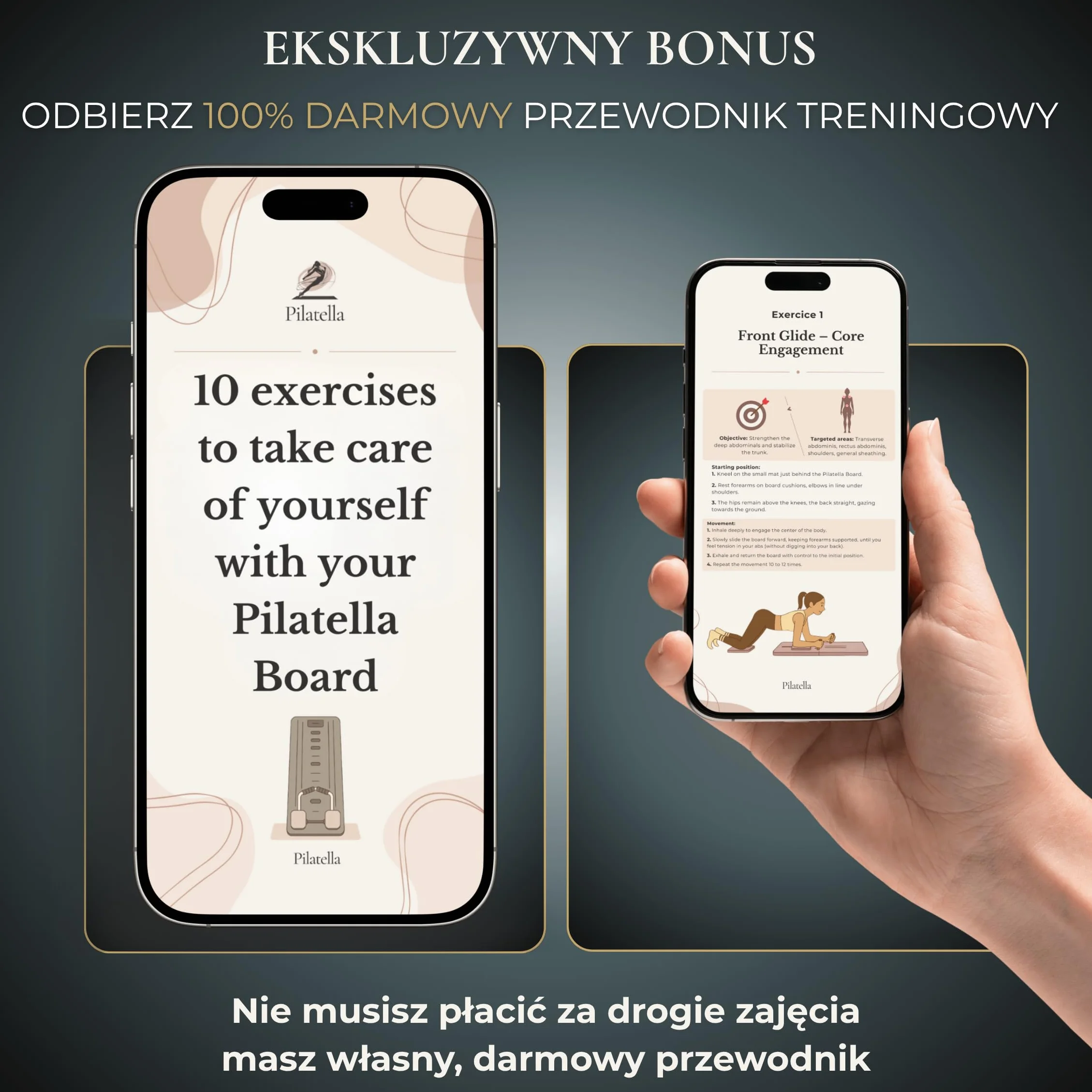 Pilates Reformer Składany 5 w 1 Mini Deska Pilates Wielofunkcyjna Maszyna Trening w Domu