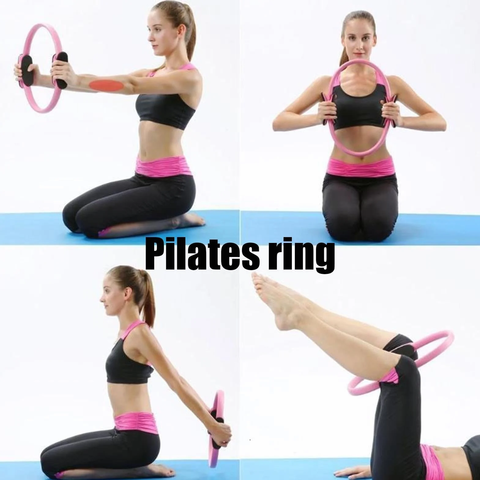 Pilates Kit Pierścień i Zestaw Piłek 5w1 Akcesoria Gimnastyczne do Rozciągania