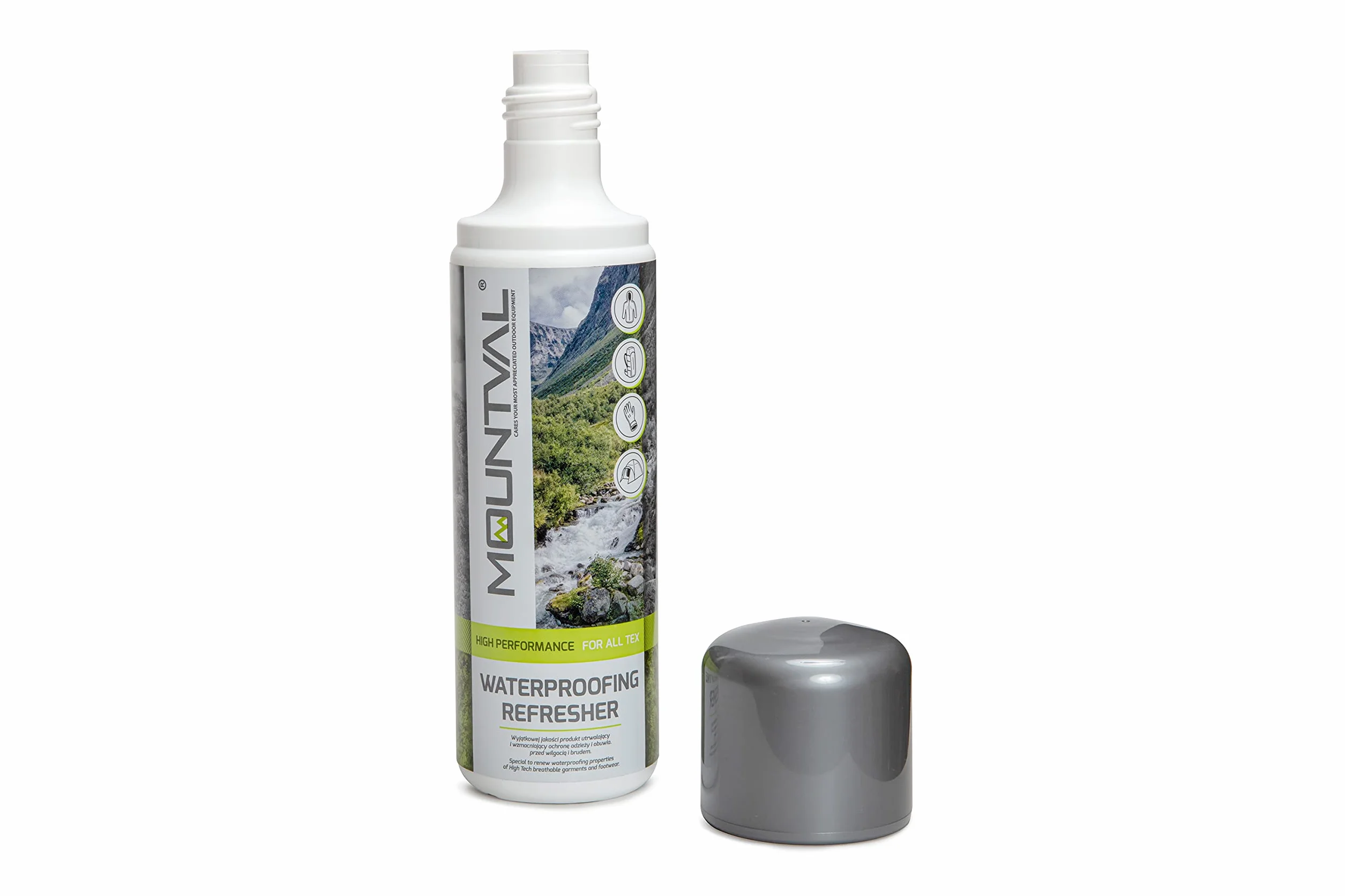 Mountval Waterproofing Refresher, Impregnat Przeznaczony do Sprzętu Turystycznego i Odzieży Przeciwdeszczowej, Płyn do Płukania Tkanin