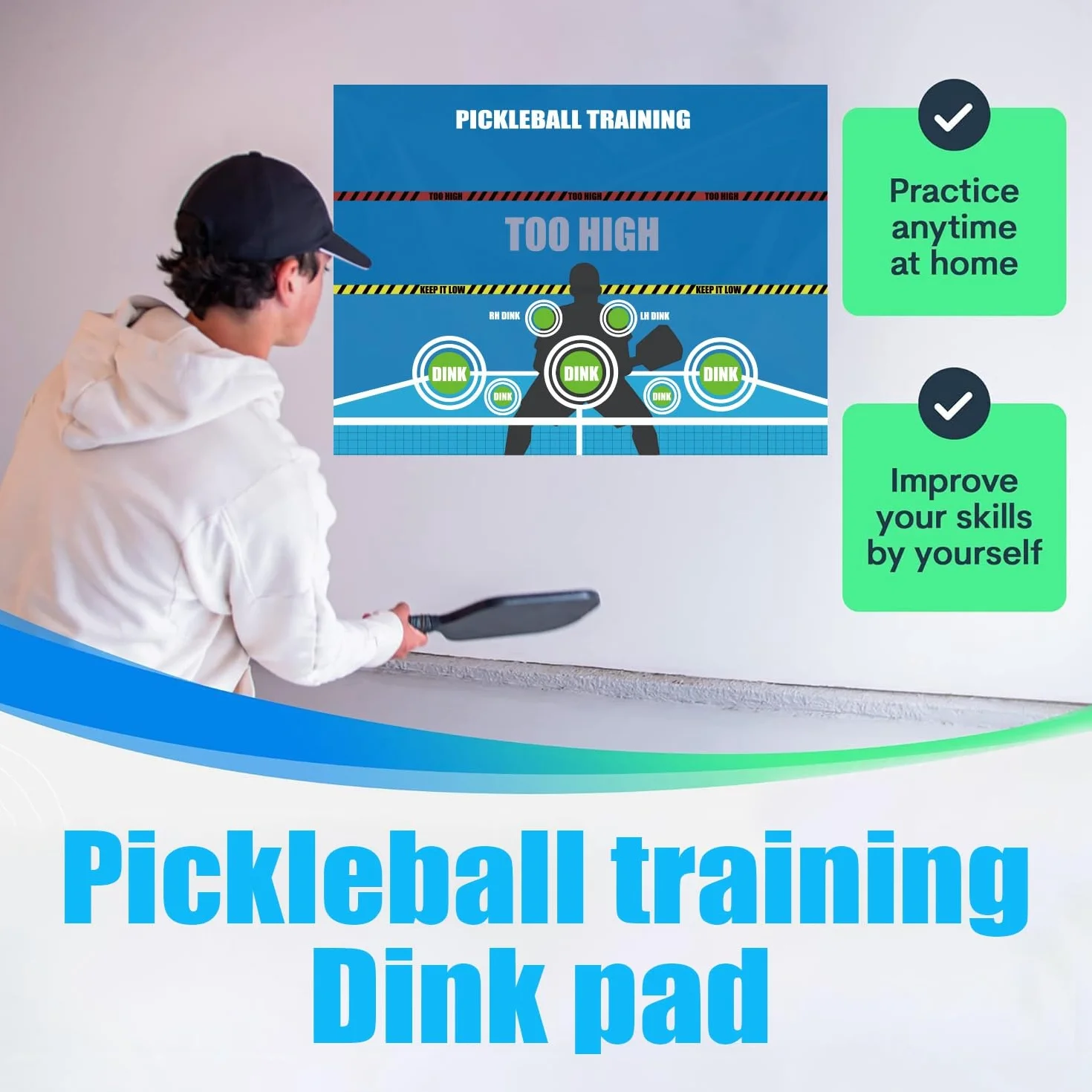 Ściana treningowa Pickleball Dink Pad do ćwiczeń
