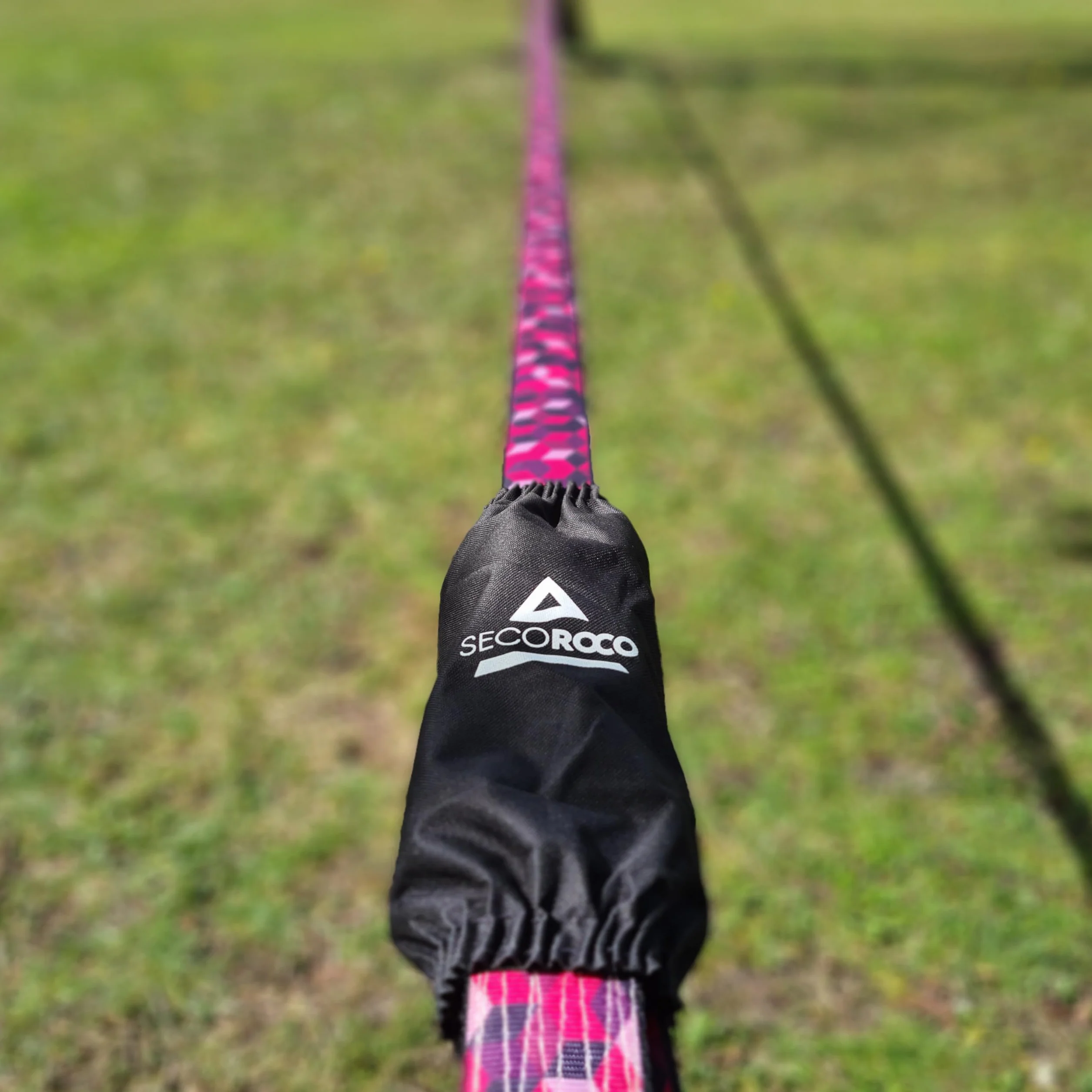 Slackline zestaw kostek, długość 25 m, kompletny zestaw dla dzieci, początkujących, zaawansowanych i profesjonalistów, łącznie z torbą do noszenia