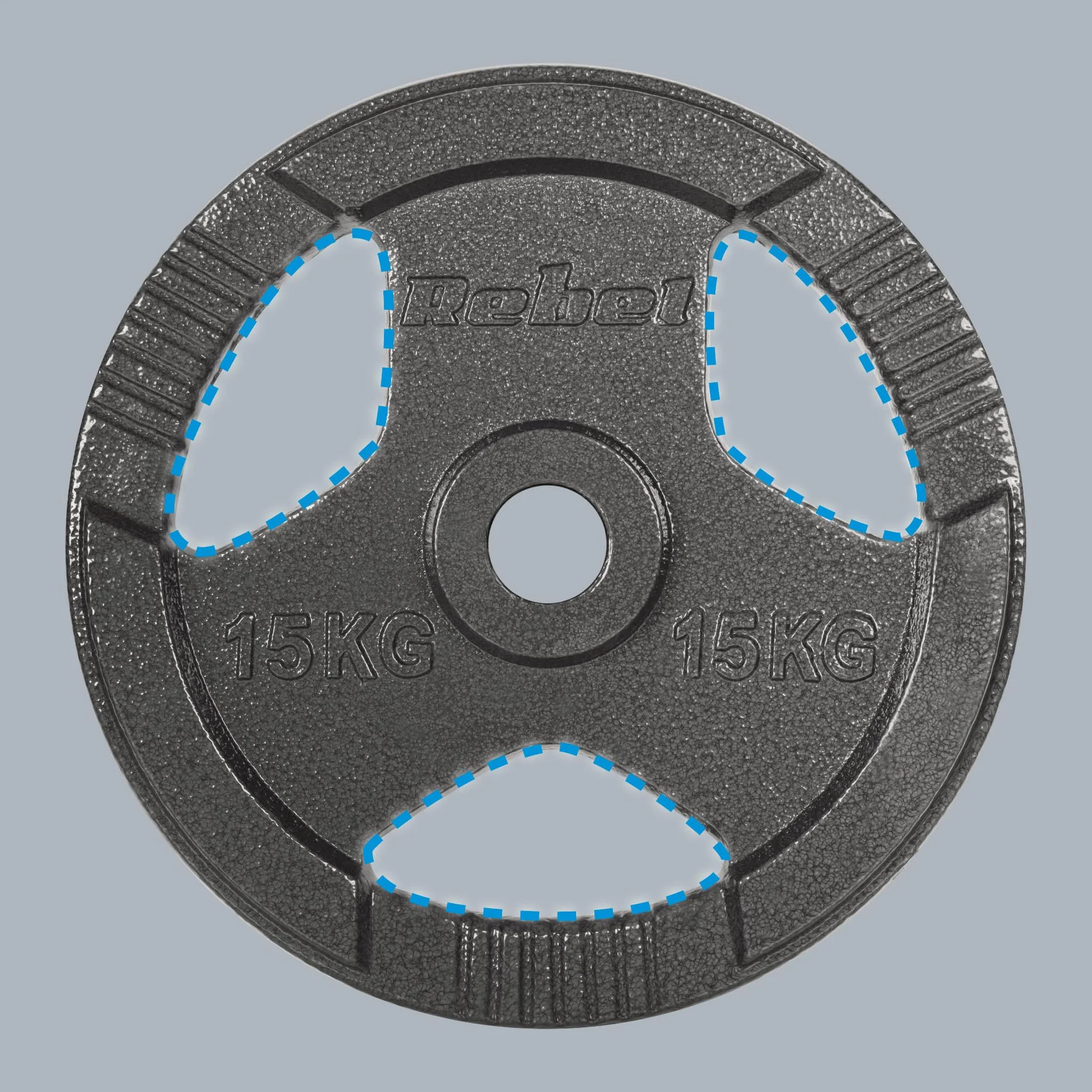 Zestaw Obciążeń Żeliwnych 2x15 kg Otwór 51mm Talerz z Uchwytami