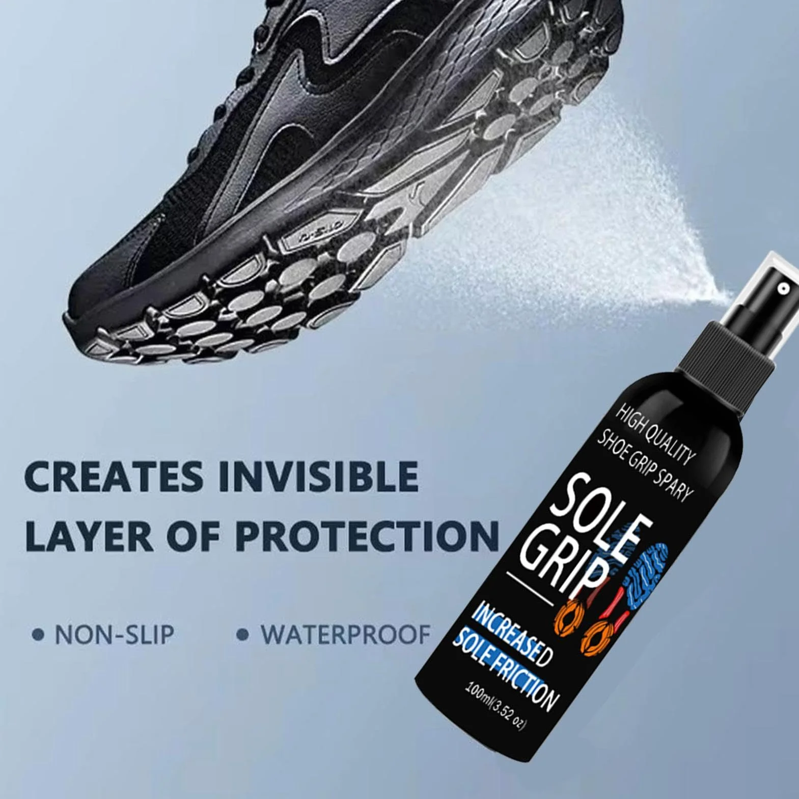 Basketball Shoe Grip Spray Anti-Slip Traction Enhancer for Sneakers