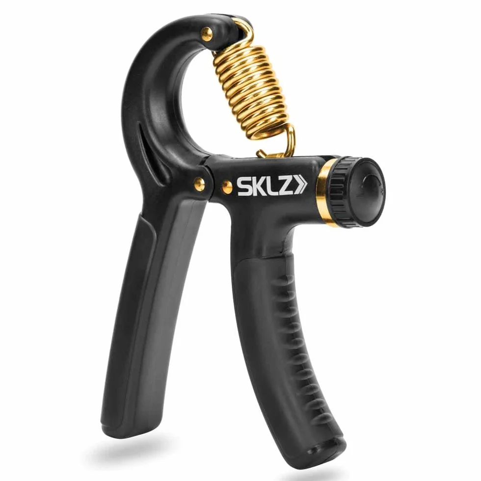 SKLZ Trenażer siłowy, wzmacniacz chwytu do ćwiczenia rąk, sprzęt do treningu siłowego, regulowany opór, czarny, 9,07-40,82 kg