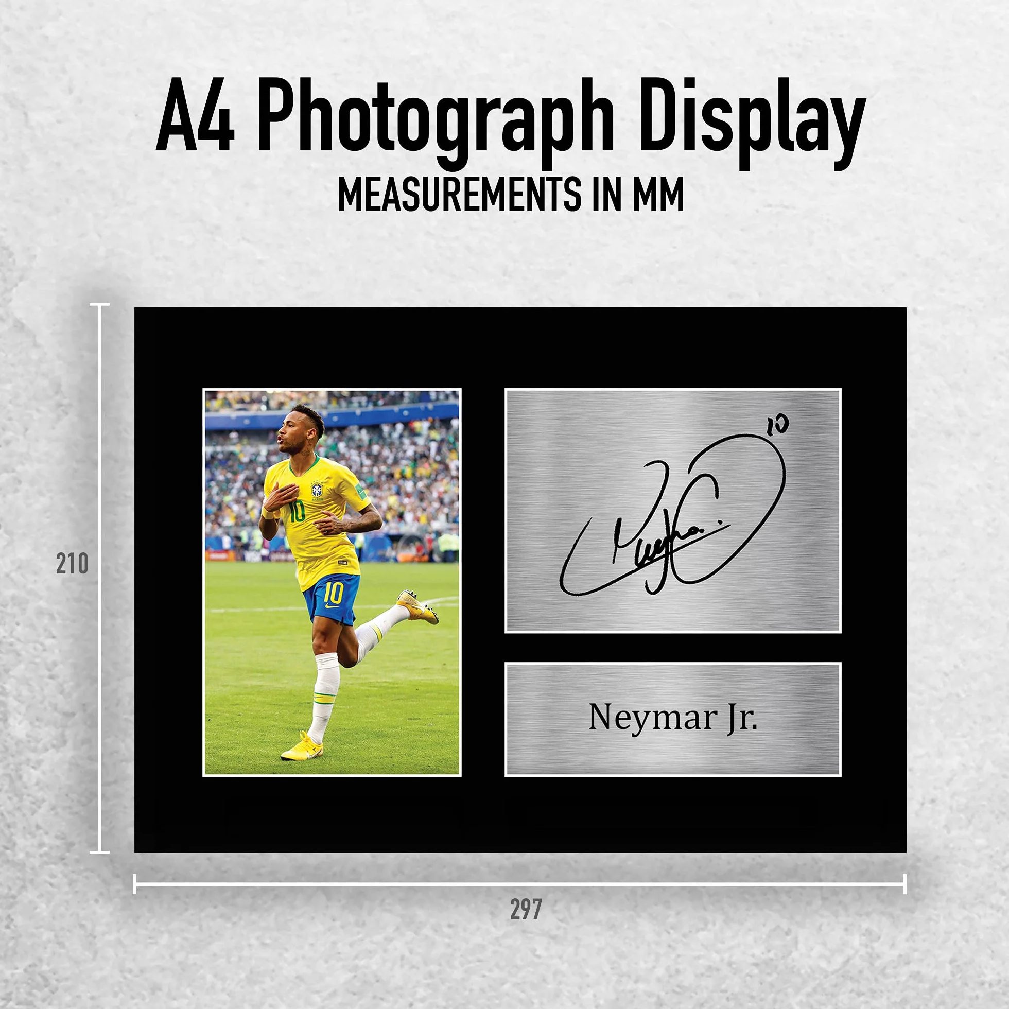 A4 Neymar Jr Brazylia prezenty z nadrukiem podpisanego autografem