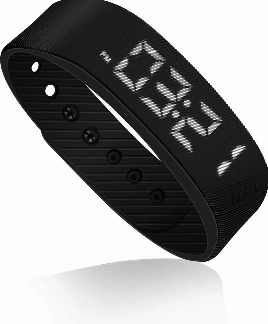 Krokomierz i krokomierz, łatwa obsługa, bransoletka fitness z zegarkiem, licznikiem kalorii, krokomierzem, bez funkcji Bluetooth, monitorowanie aktywności, licznik kalorii, pomiar bez aplikacji do biegania, kolor czarny