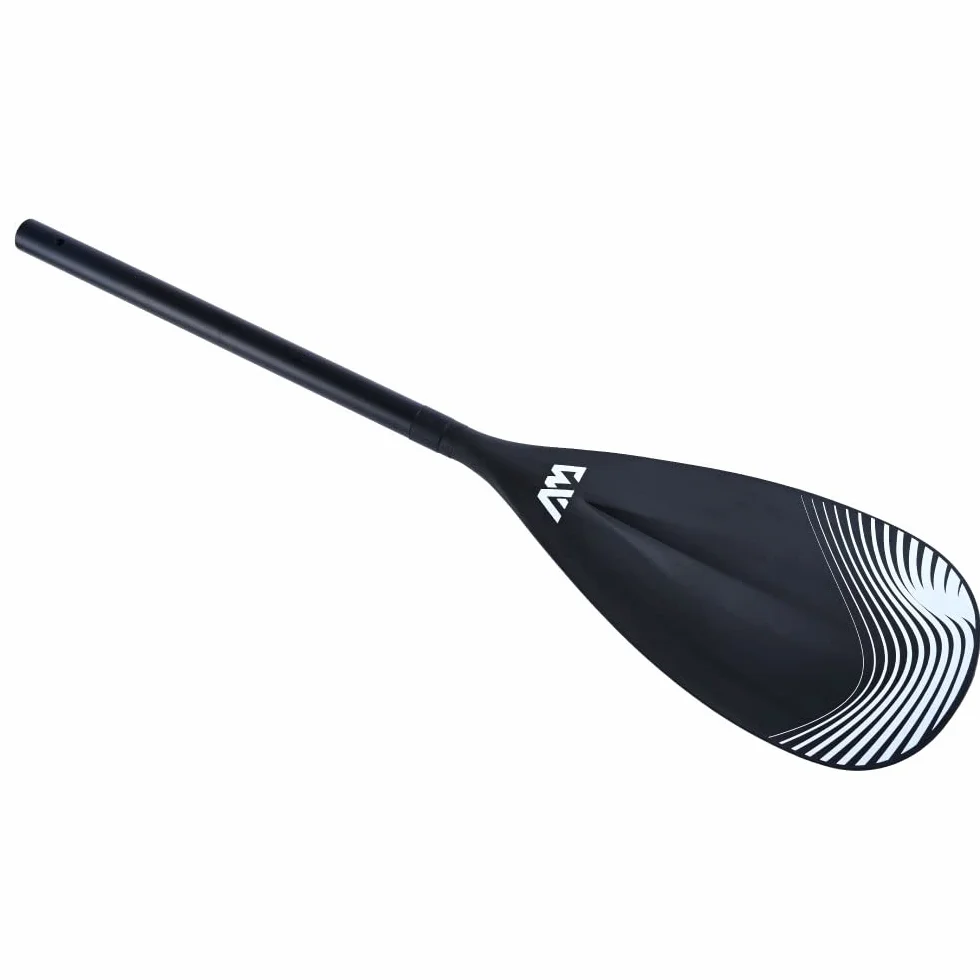 CampSup Aqua Marina Sports III 3-częściowe wiosło SUP, aluminium, czarne, lekkie wiosło stojące, 175-220 cm