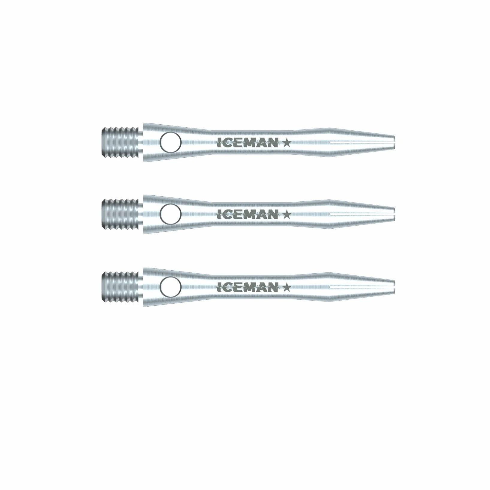 RED DRAGON Gerwyn Price Iceman Logo Zwykłe aluminiowe łodygi (Shafts) - 3 zestawy w opakowaniu (9 stems in total)