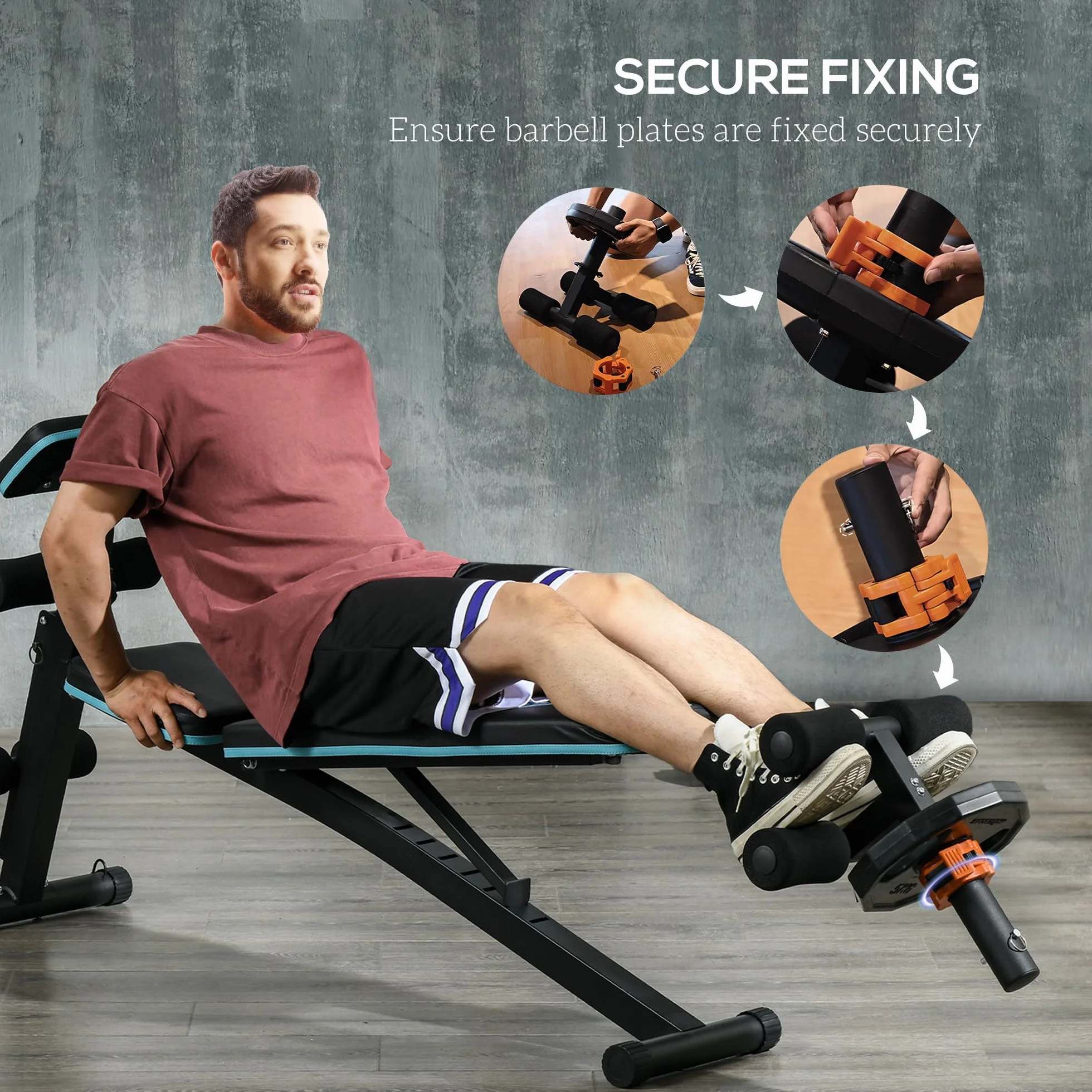 SPORTNOW Tib Bar Tibialis Trainer Maszyna do podnoszenia łydek, pasuje do talerzy obciążających 5 cm