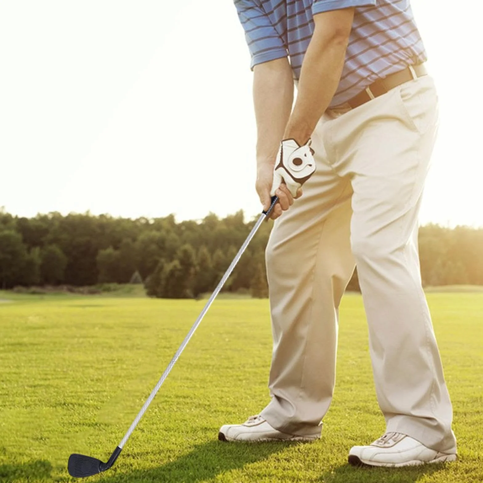 Putter Golf Putter, dwukierunkowy putter golfowy dla mężczyzn, dla prawo/leworęcznych, do użytku wewnątrz i na zewnątrz, mini klub, dla dzieci, młodzieży, dorosłych, do ćwiczeń w domu, do ćwiczeń