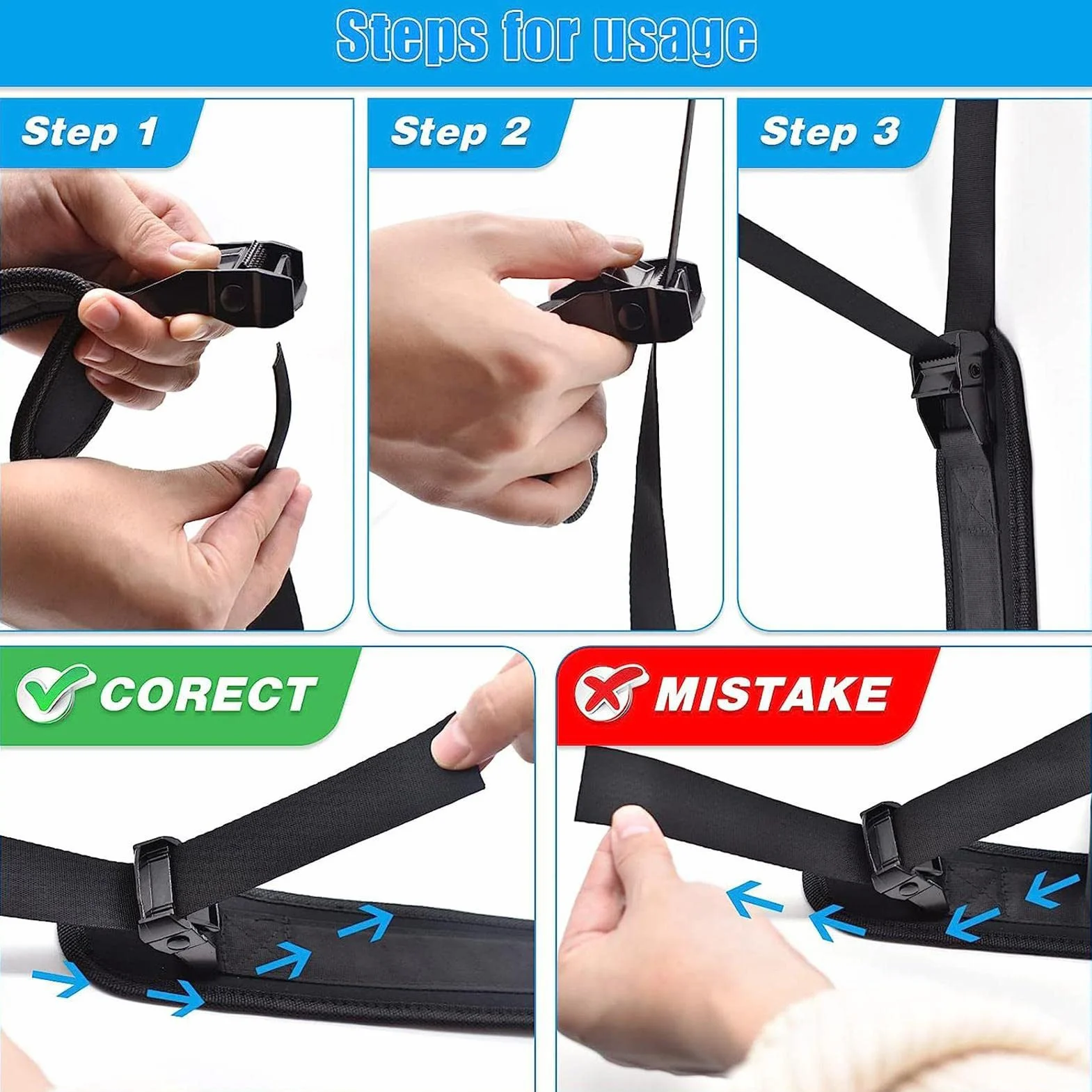 Hamstring Strap, taśma do ćwiczeń fitness, akcesoria sportowe