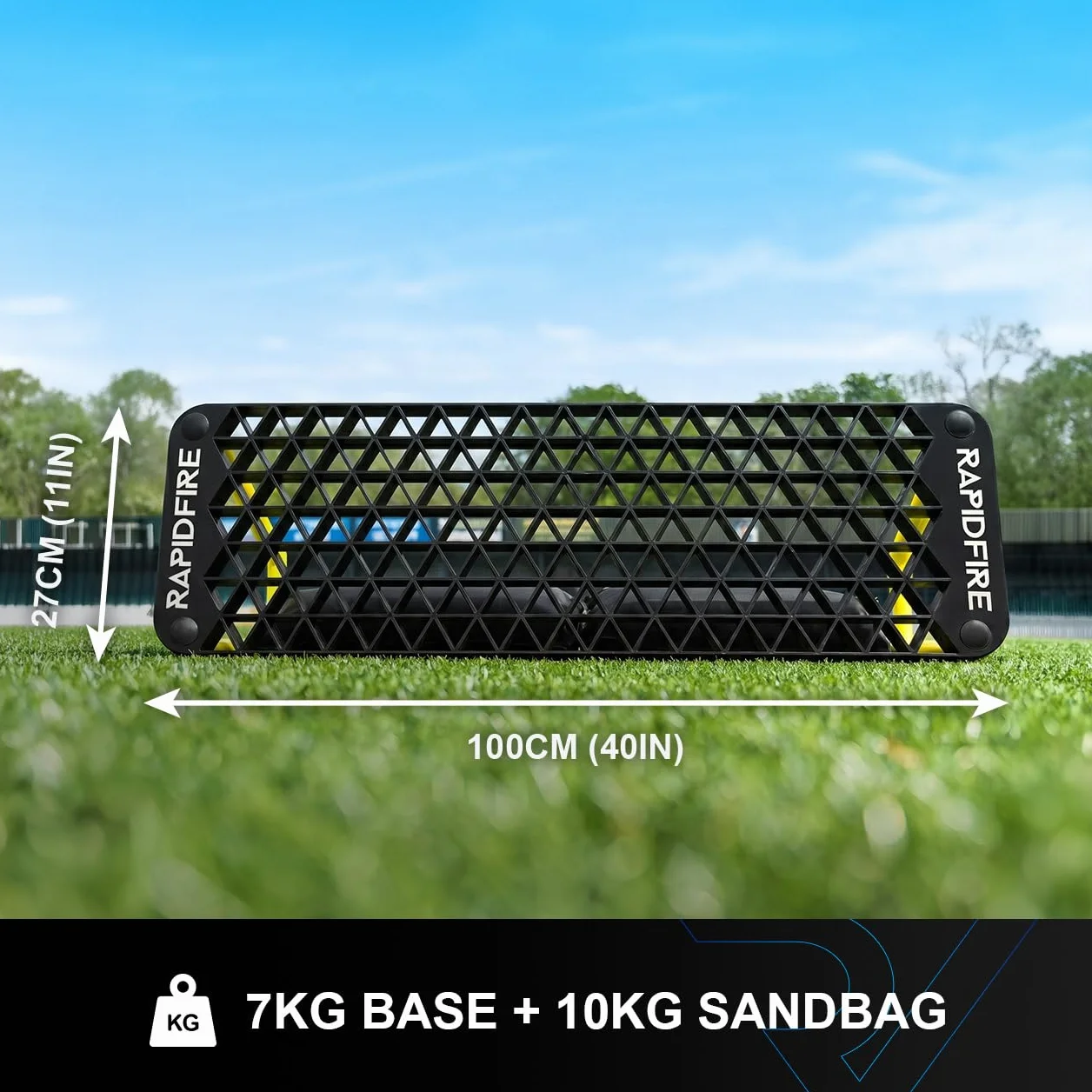 FORZA RapidFire Wave Rebound Board – dwustronna tablica z odbiciem | bardzo trwały HDPE | Ultimate Football Rebounder