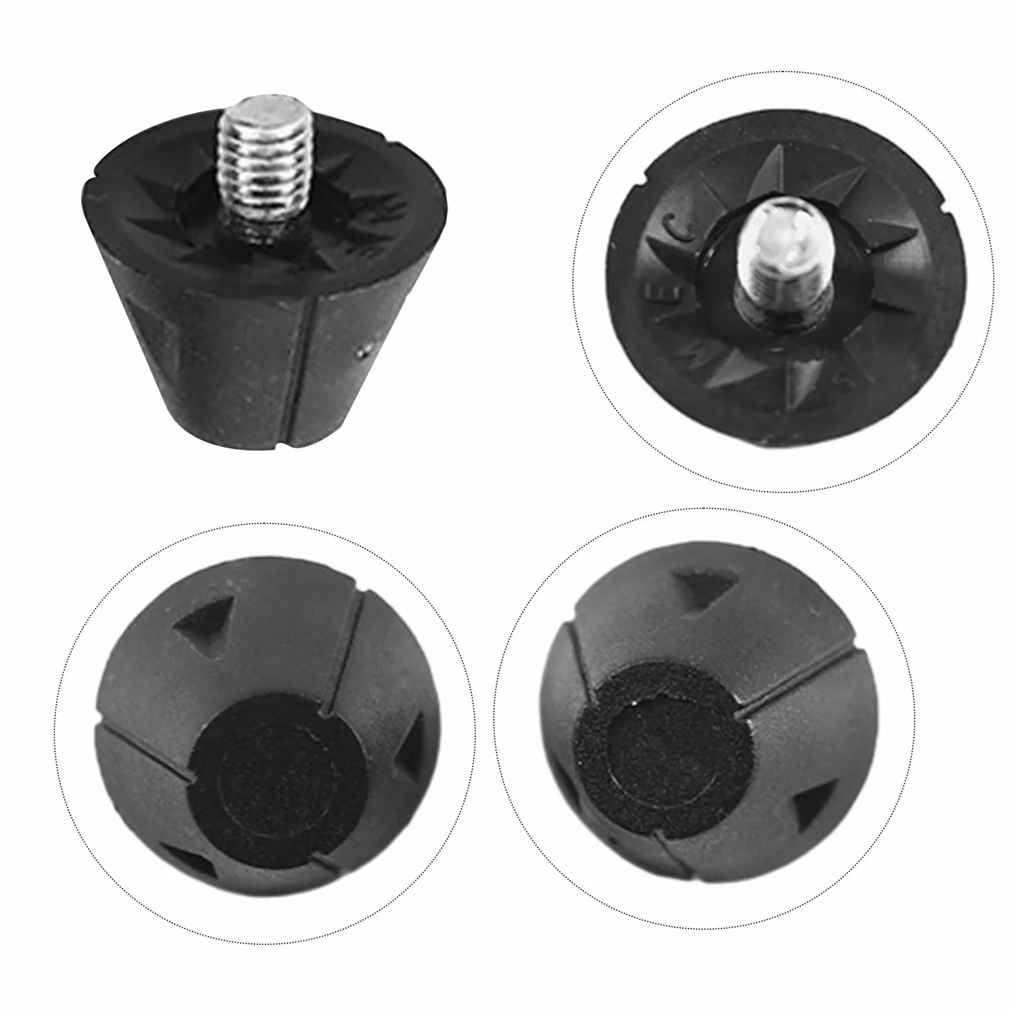 16 sztuk zamiennych korków piłkarskich, korków nylonowych, korków z metalową główką, antypoślizgowych korków piłkarskich, 13 mm i 16 mm, szerokość śruby 5 mm.