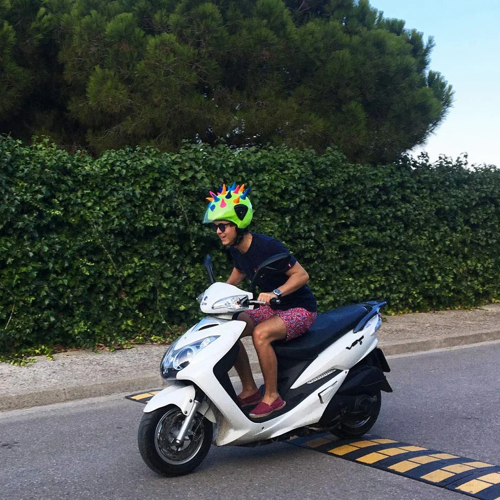 COOLCASC NEON HÖRNER Multisport pokrowiec na kask
