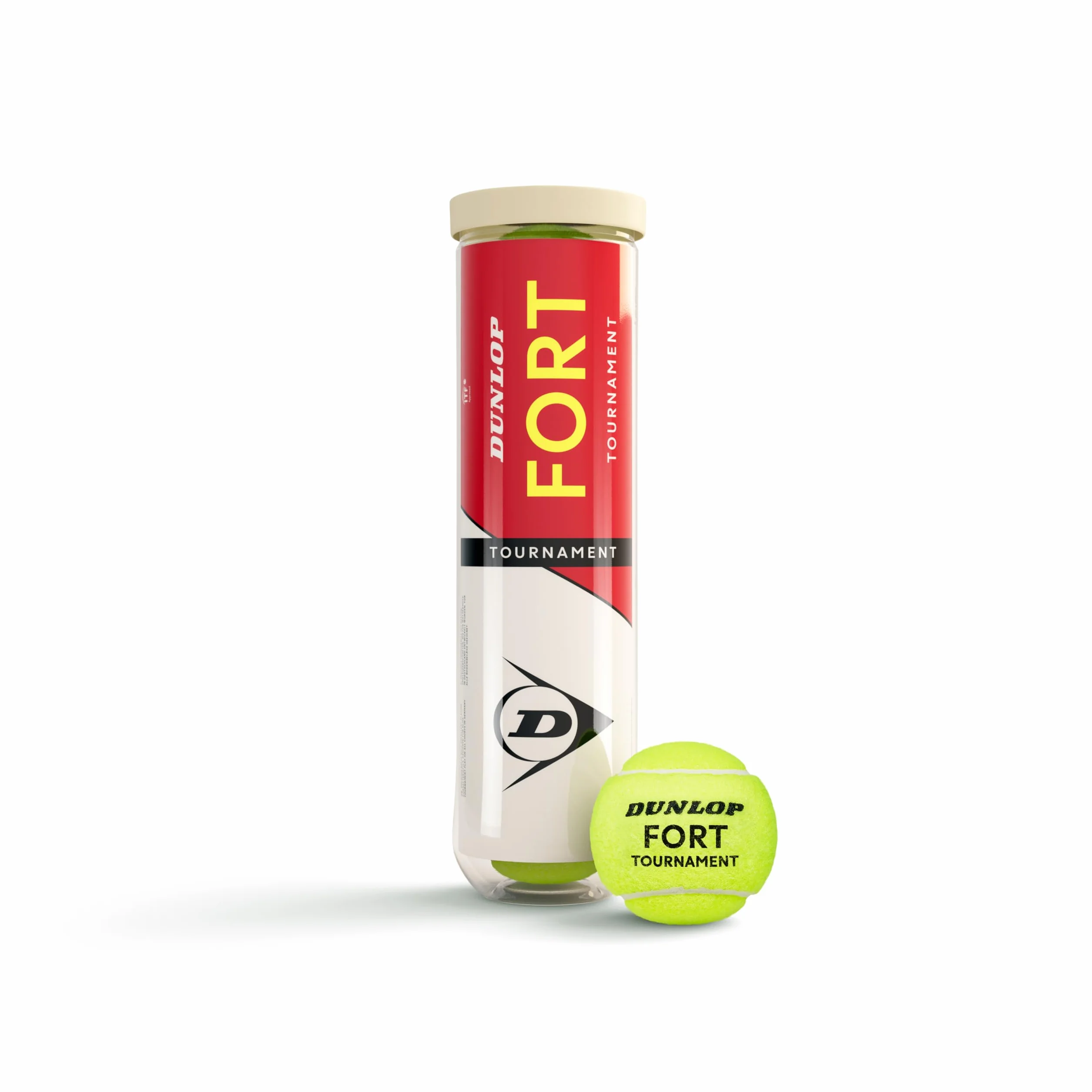 Dunlop Uniseks D Tb Fort Tournament 4Pet Piłki tenisowe Yellow One Size