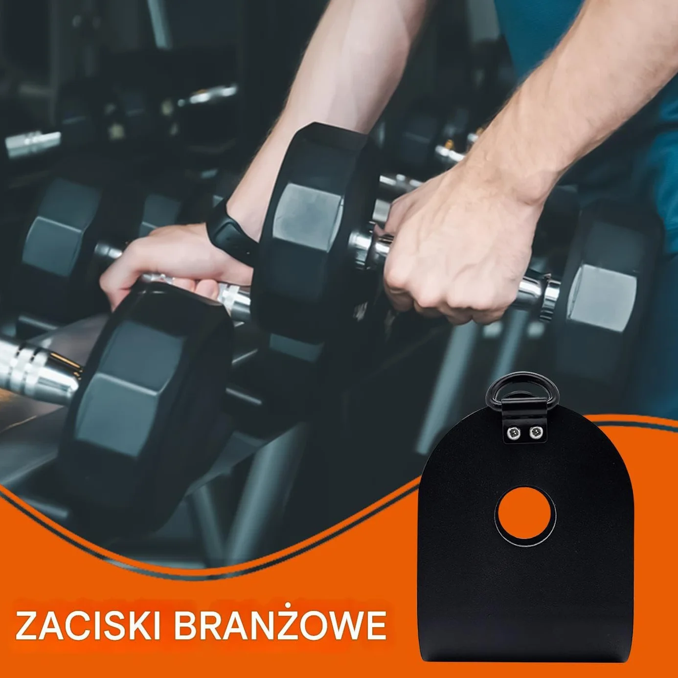 Weight Bar Clamps, Fitness Equipment Accessories, Secure Locking Design for Stability, Compact Shock-Absorbing Fit for Barbell Dumbbell, Ideal for Home Workouts