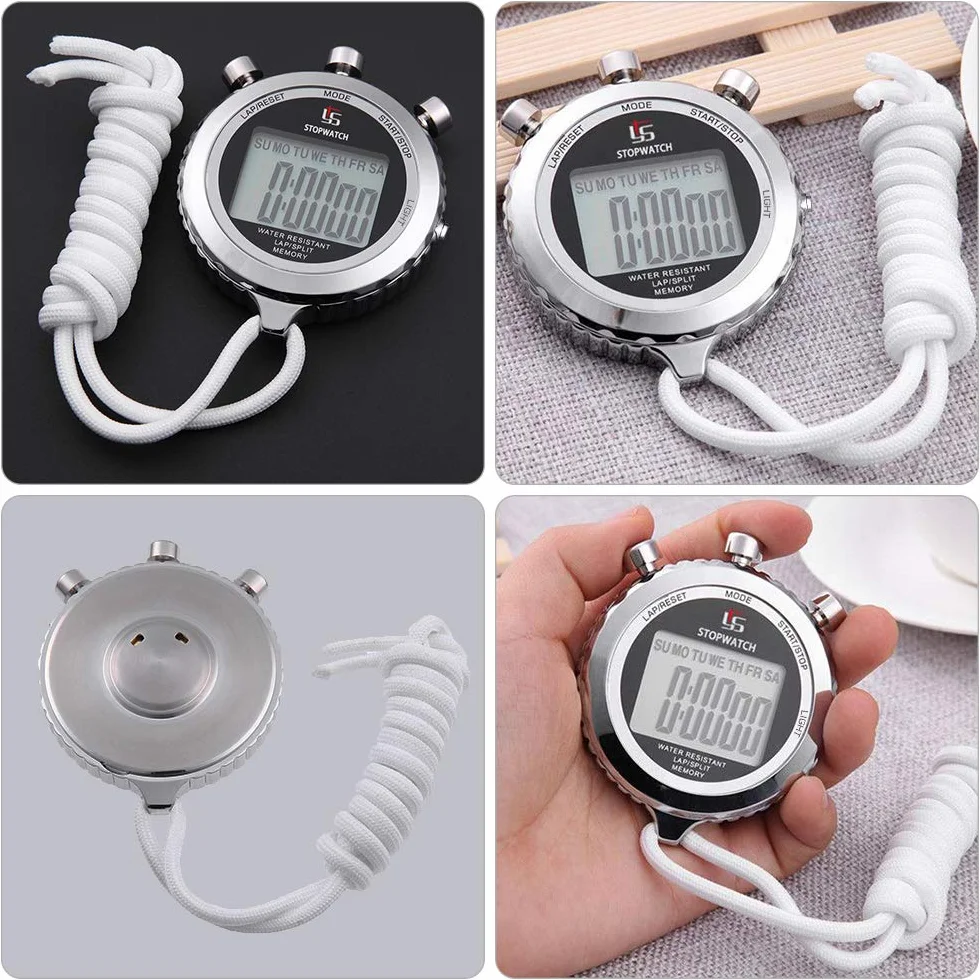 LAOPAO Stoper 1/100 sekund wodoszczelny elektroniczny chronograf timer z lampką