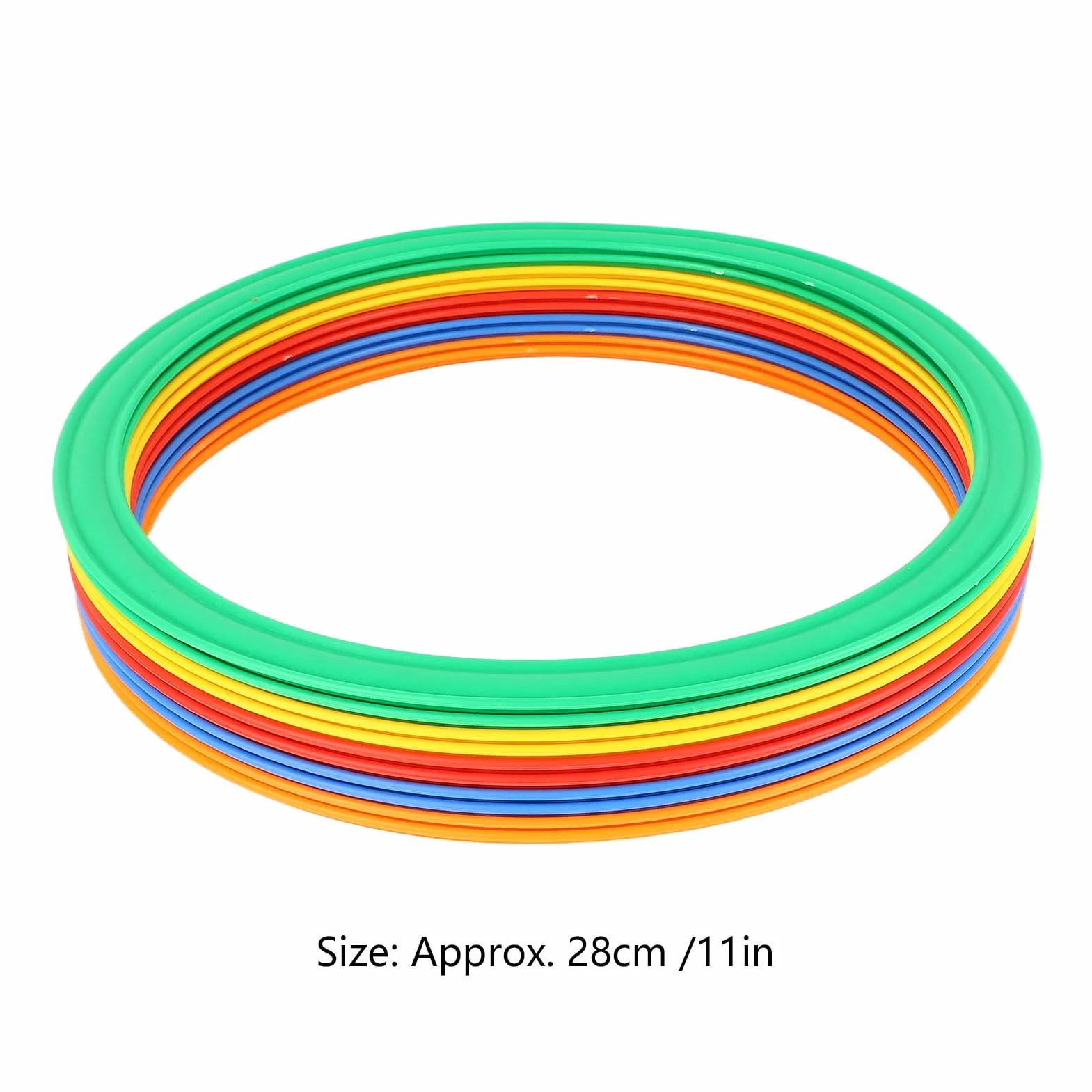 Zestaw pierścieni sportowych dla dzieci 28 cm 10 sztuk