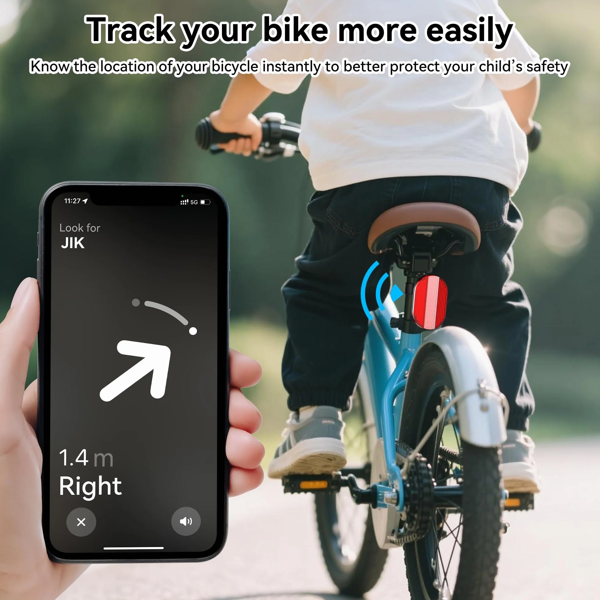 2025 nowy, ulepszony uchwyt rowerowy kompatybilny z SamsungSmartTag i Air Tag, ukryty uchwyt do Galaxy SmartTag 2, wodoodporne reflektory GPS