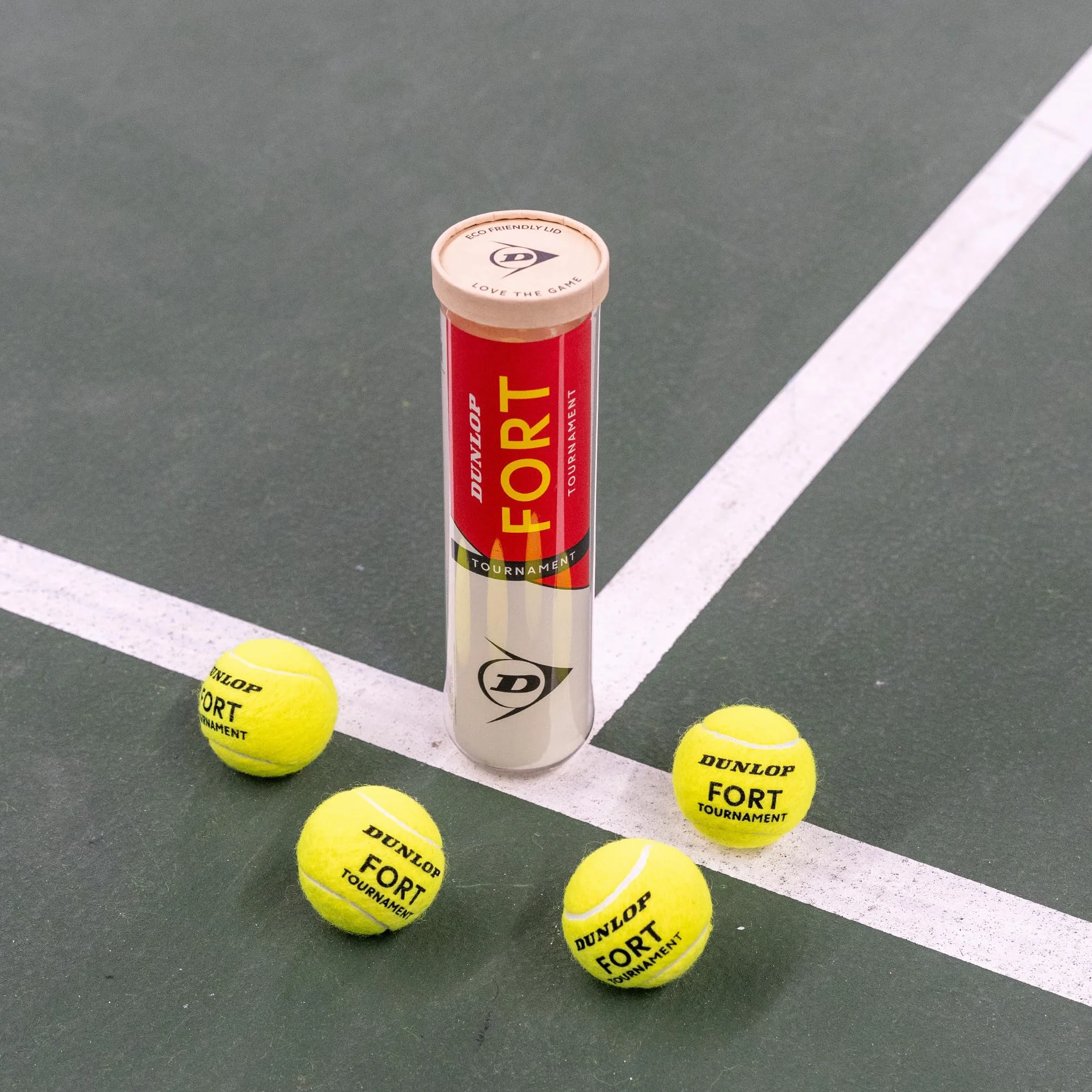 Dunlop Uniseks D Tb Fort Tournament 4Pet Piłki tenisowe Yellow One Size