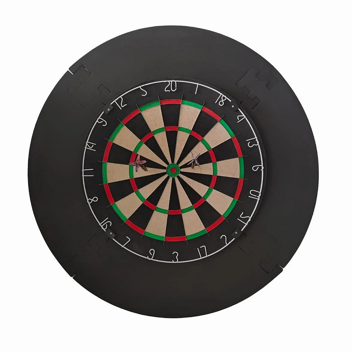 Dart Catchring Surround, osłona do tarczy do gry w darta, pierścień otaczający, osłona tylnej płyty do darta, składa się z 5 części, do ochrony ściany Backboard Protection (czarny)