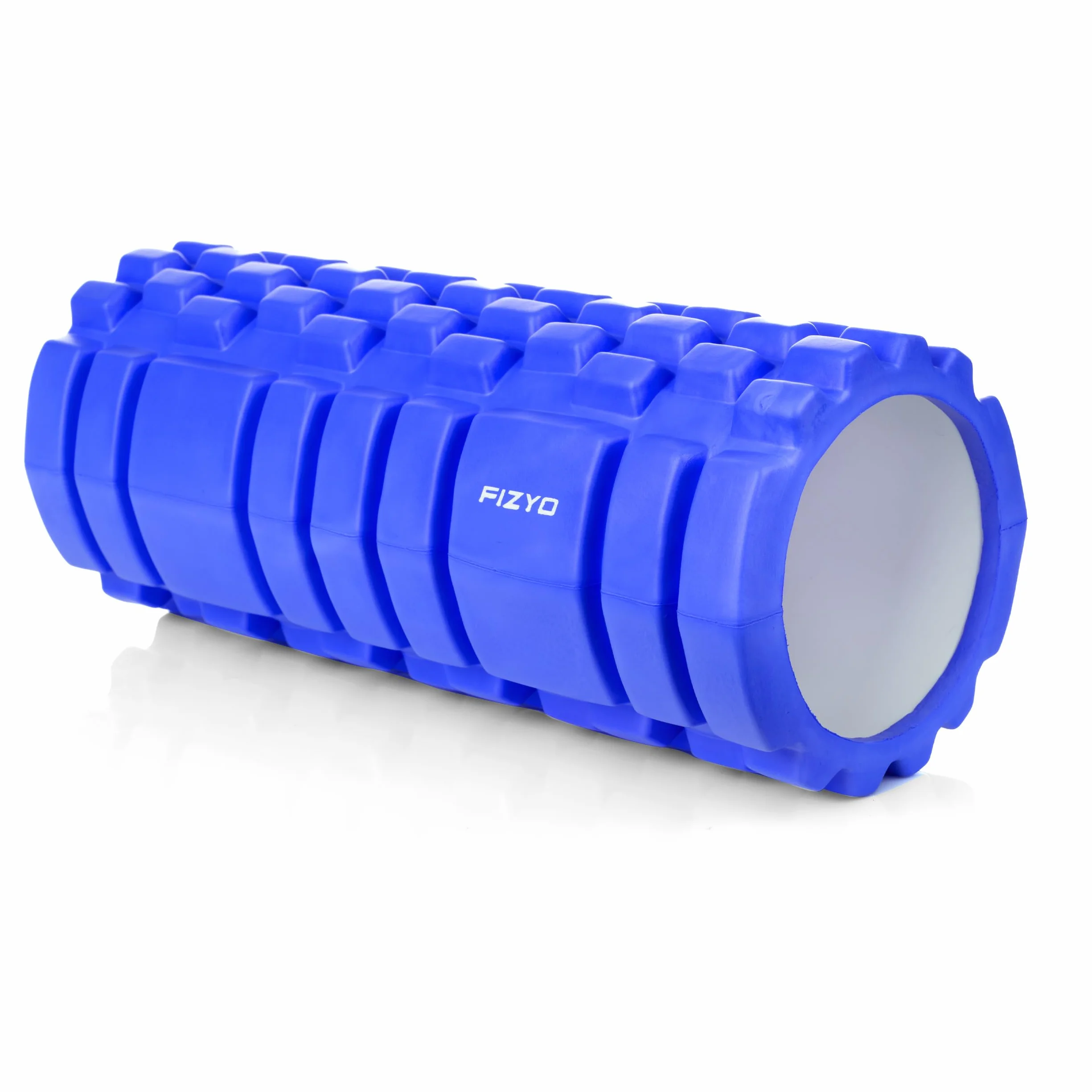 FIZYO Roller do Masażu z Wypustkami EVA 33x14 cm – Wałek do Rolowania Mięśni, Pleców i Nóg, Masaż Powięziowy, Regeneracja, Fitness, Rehabilitacja (Niebieski)