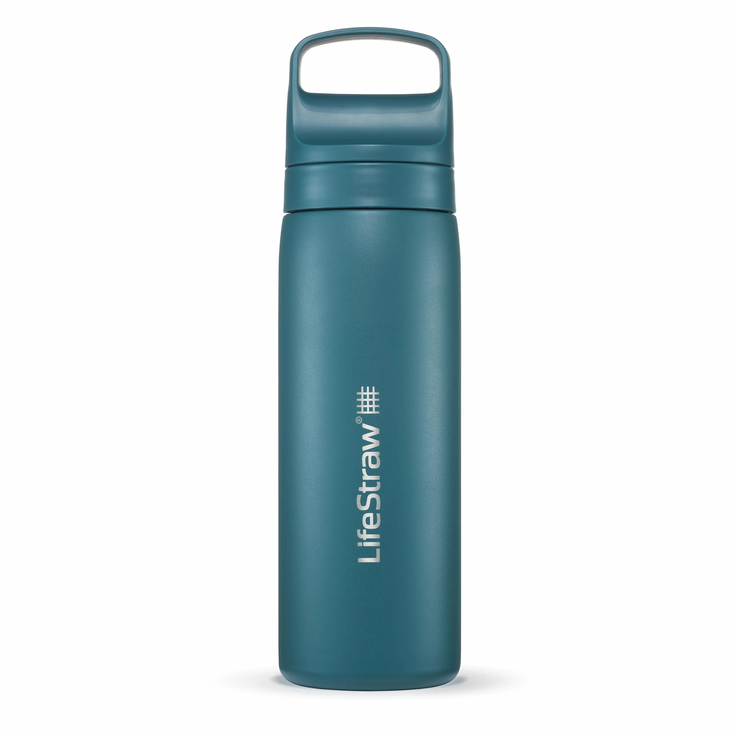 LifeStraw Seria Go butelka z filtrem do wody ze stali nierdzewnej z podwójną ścianką izolowana próżniowo Laguna Teal