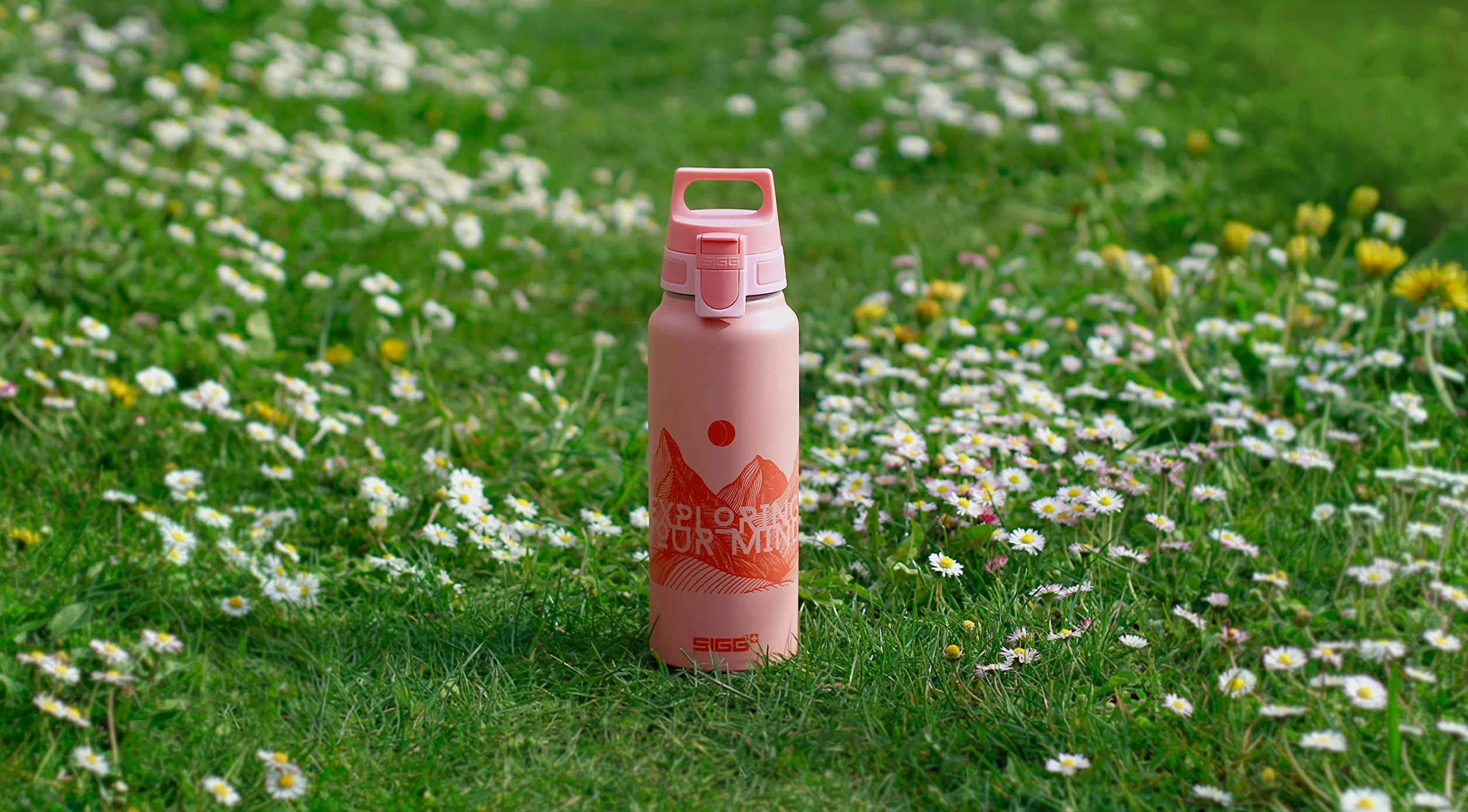 SIGG WMB ONE górne różowe zamknięcie (jeden rozmiar), część zamienna do butelki do picia SIGG, jednoręczna i szczelna nasadka zamykająca