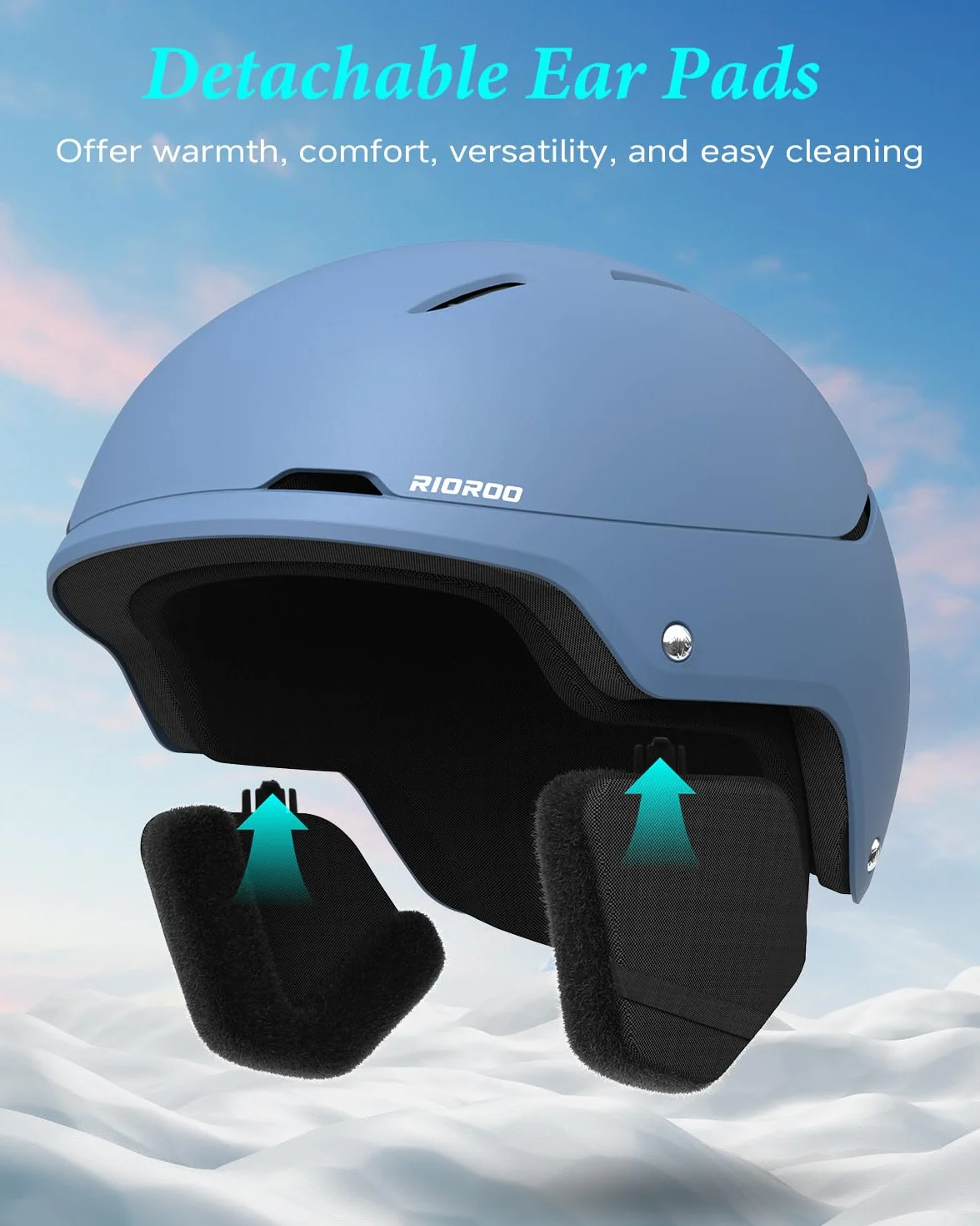 Kask narciarski, dla mężczyzn, kobiet, młodzieży, regulowany rozmiar, ciepłe poduszki na uszy z kłaczkami, kask snowboardowy, lekki kask narciarski z regulowanym systemem wentylacji,