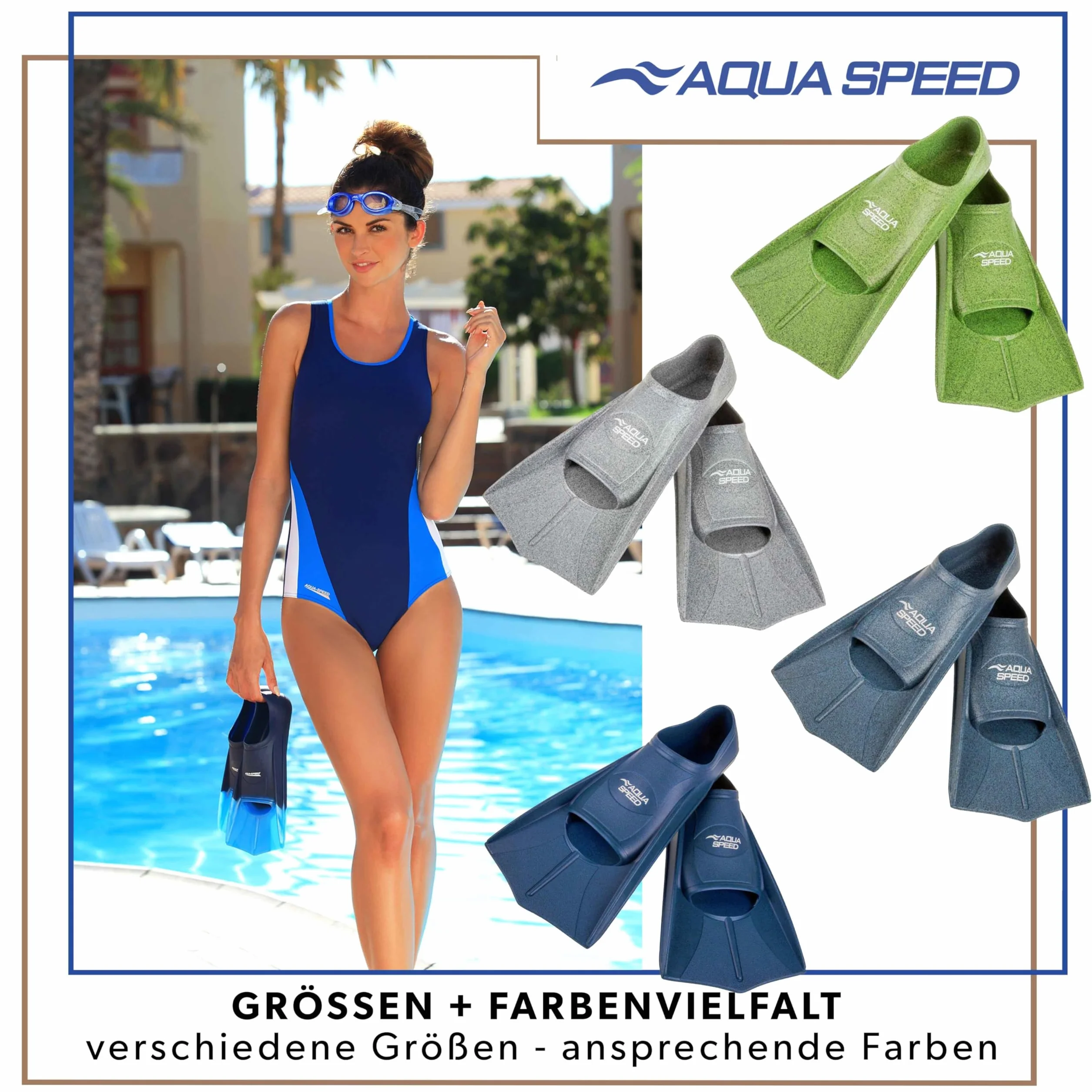 SET - Aqua Speed HIGH TECH short swim fins for adults and children + ULTRAPOWER #SWIM bag backpack | men | women | girls | boys | training fins | swim training | short fins | diving fins | sizes 33-48