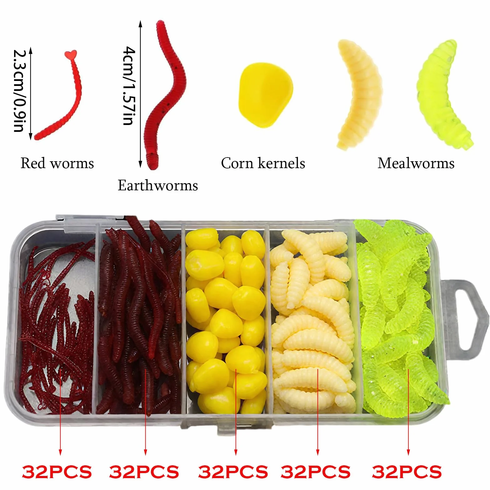 2-częściowy zestaw akcesoriów wędkarskich, zestaw wędkarski z przynętą, ulubiona przynęta na szczupaki, miękki plastikowy atraktant na węgorze do połowu w słonej i słodkiej wodzie