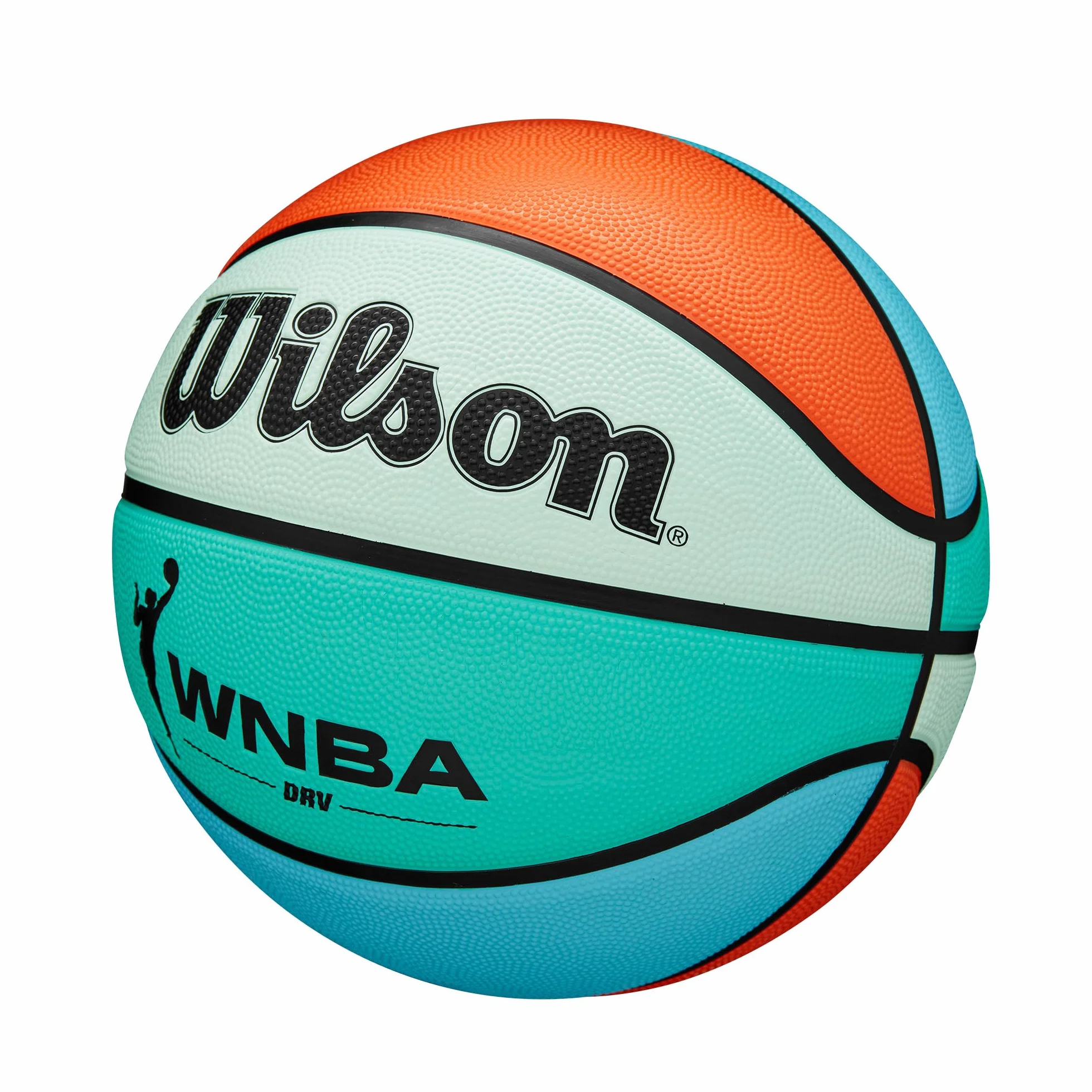 Wilson WNBA DRV koszykówka outdoorowa pomarańczowa turkusowa 6